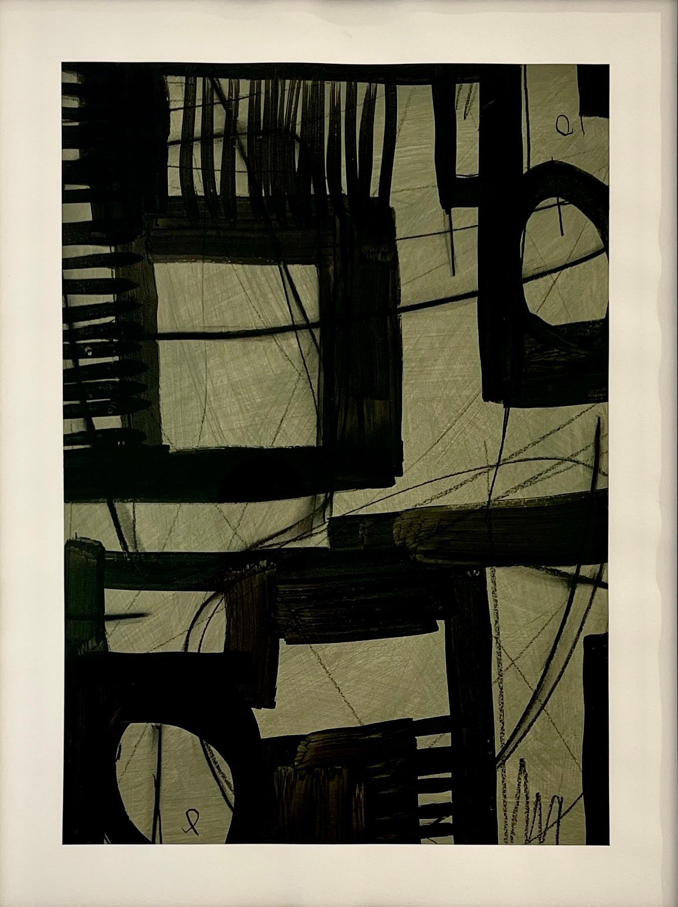 Untitled AP-122 is an expressive mixed-media work on archival cold-press waterco - Mixed Media Art by Murray Duncan 