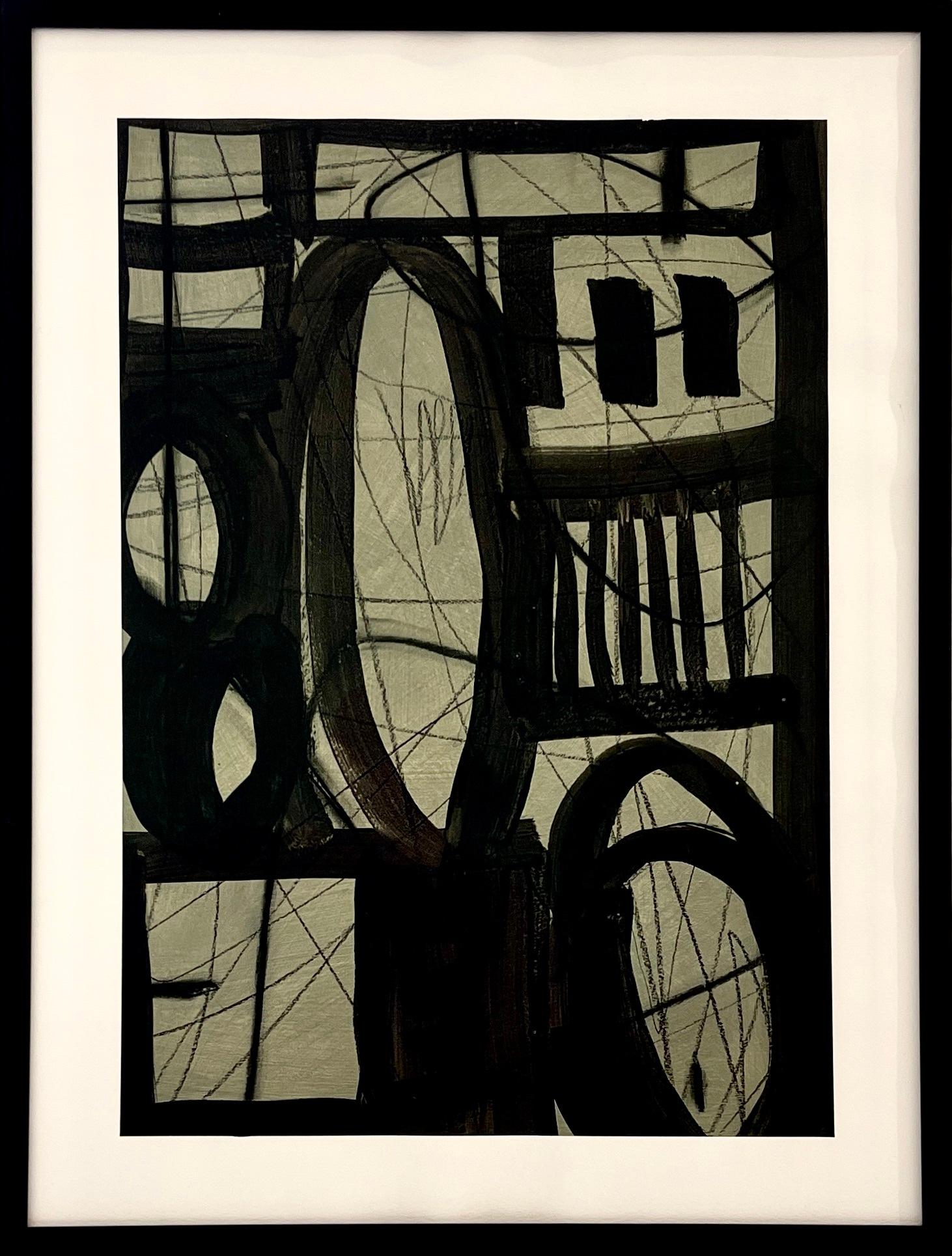 Untitled AP-123 — Mixed Media Work on Paper by Murray Duncan - Painting by Murray Duncan 