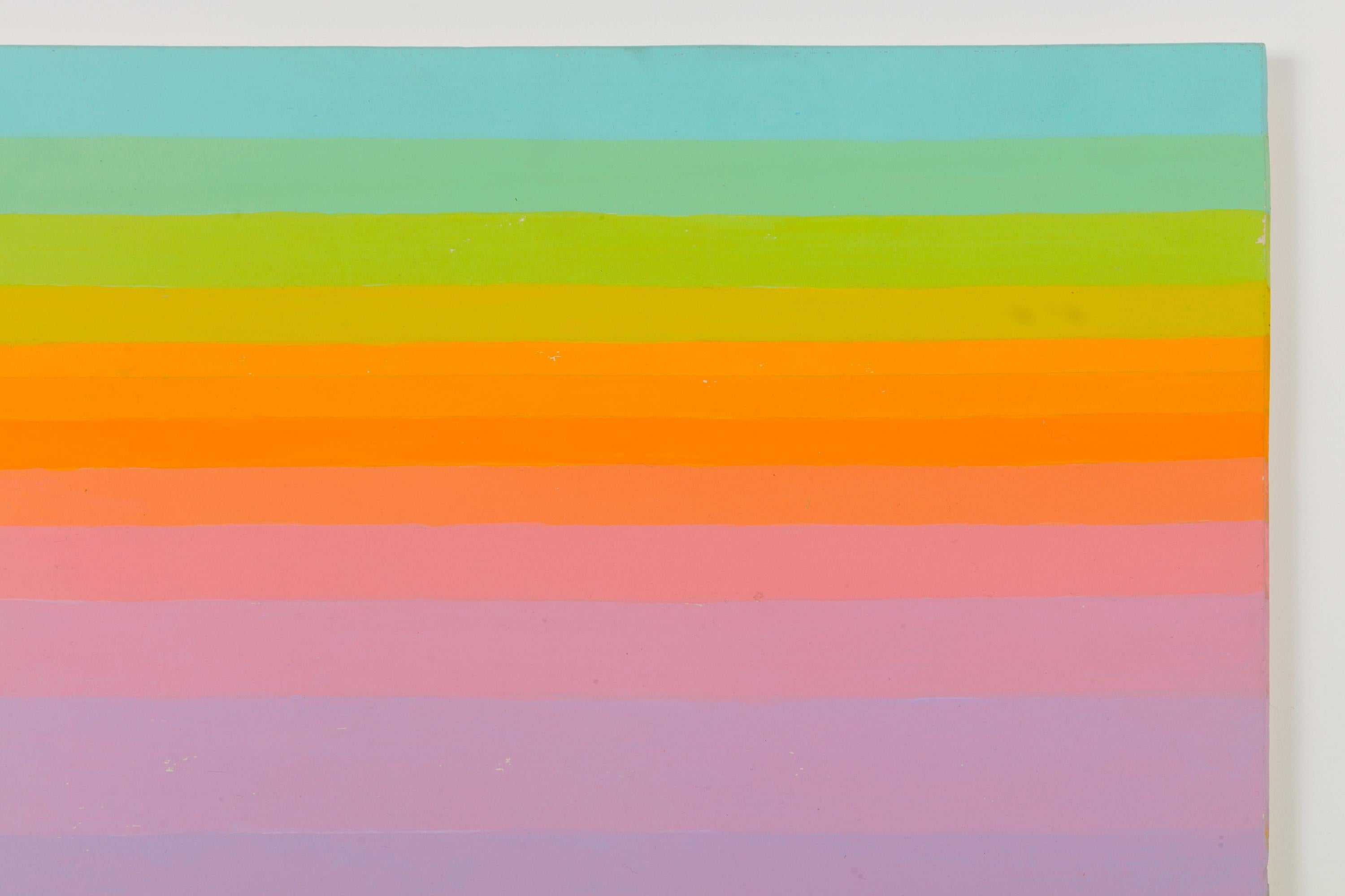 American Murray Hantman Abstract Color Composition Painting, USA 1970s