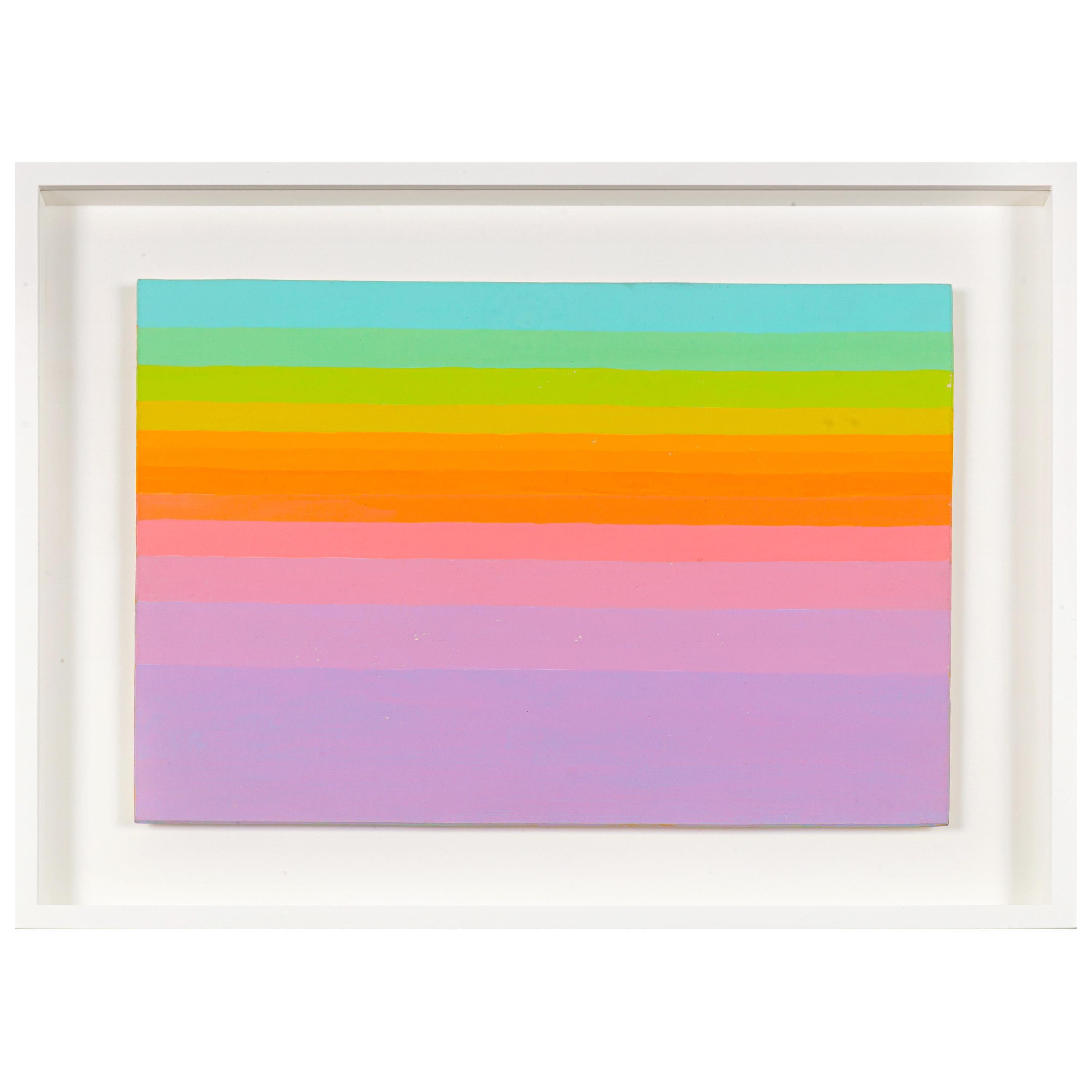 Murray Hantman Abstract Color Composition Painting, USA 1970s