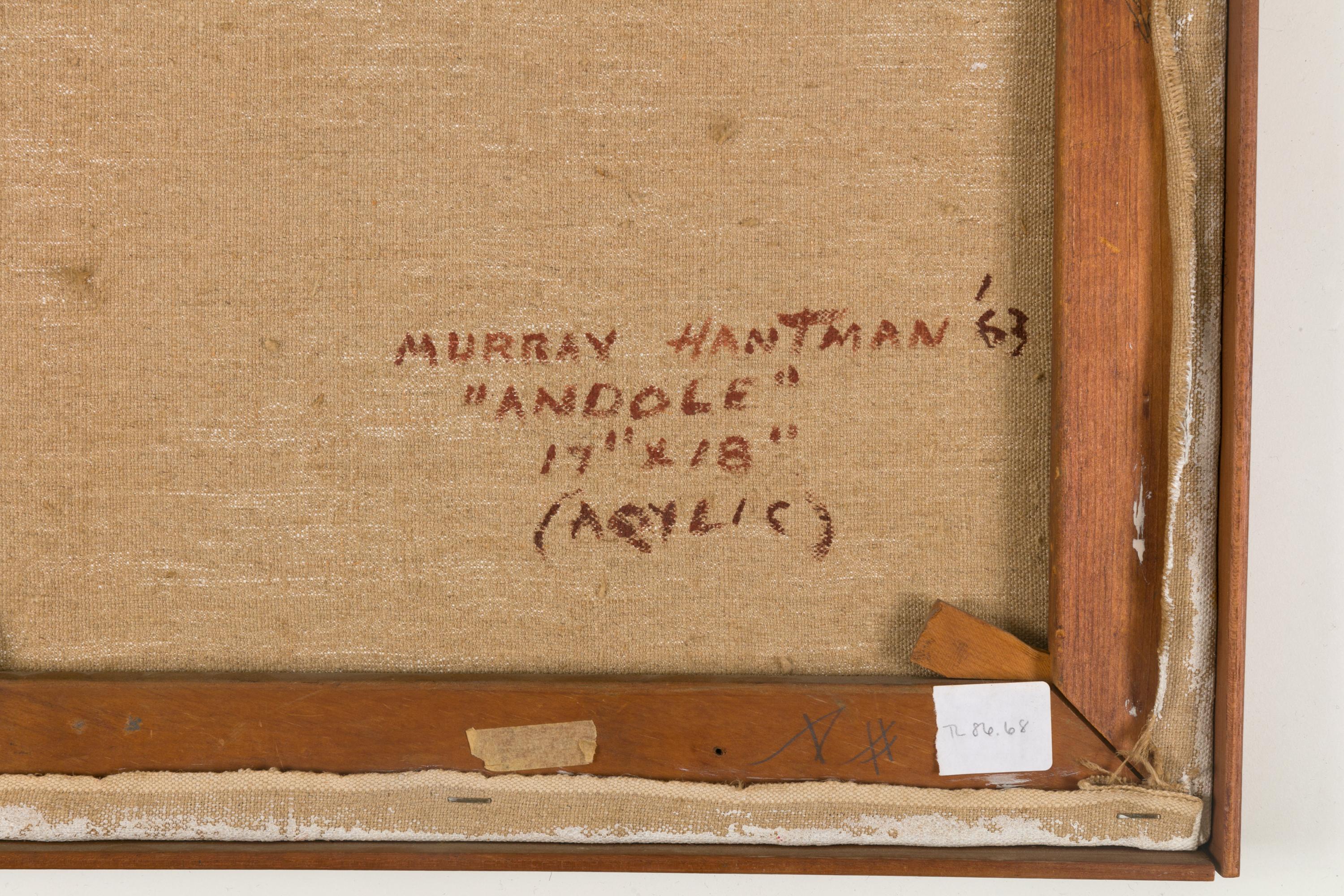 Murray Hantman Abstraktes Gemälde „Andole“, USA 1963 1