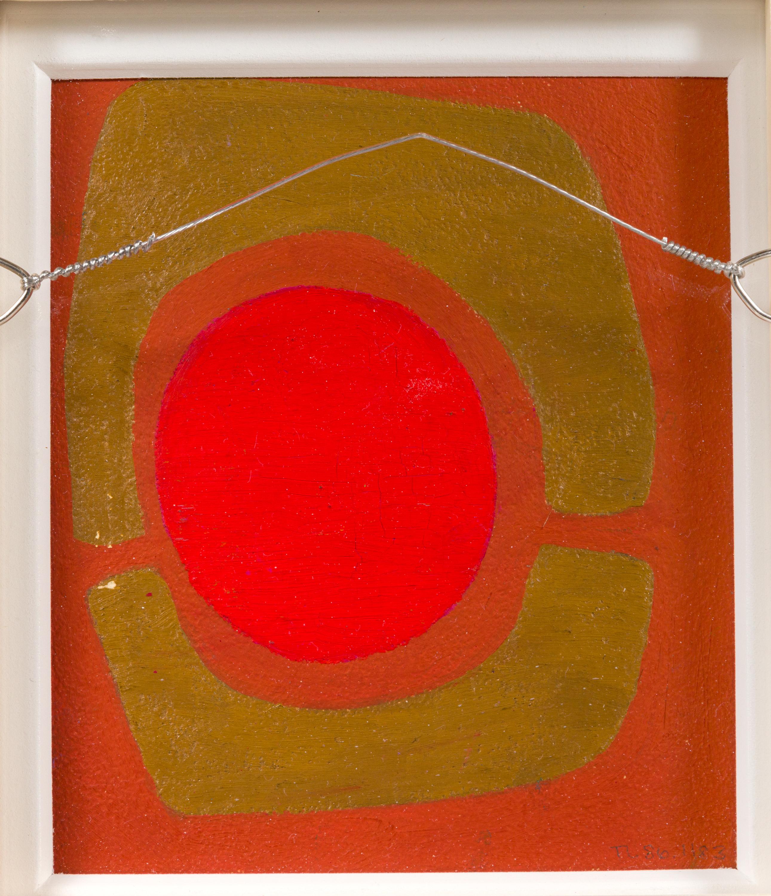 Murray Hantman Abstract Painting on Board, USA 1960s In Good Condition In New York, NY