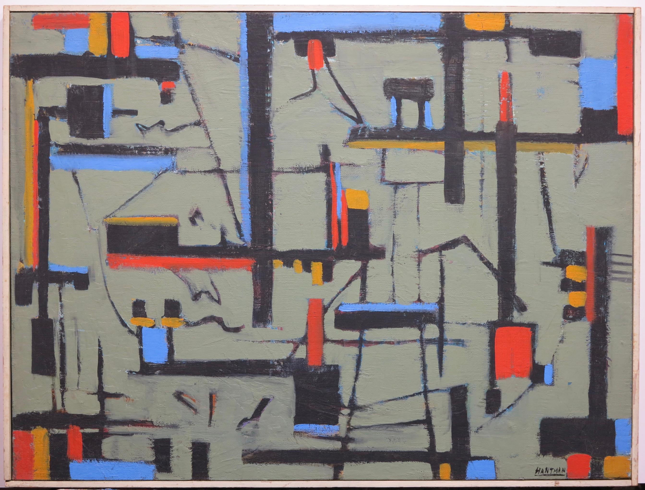 Industrial Composition - Painting by Murray Hantman