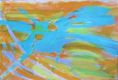 Vintage Untitled (Abstract Expressionist mid-century gestural action painting)