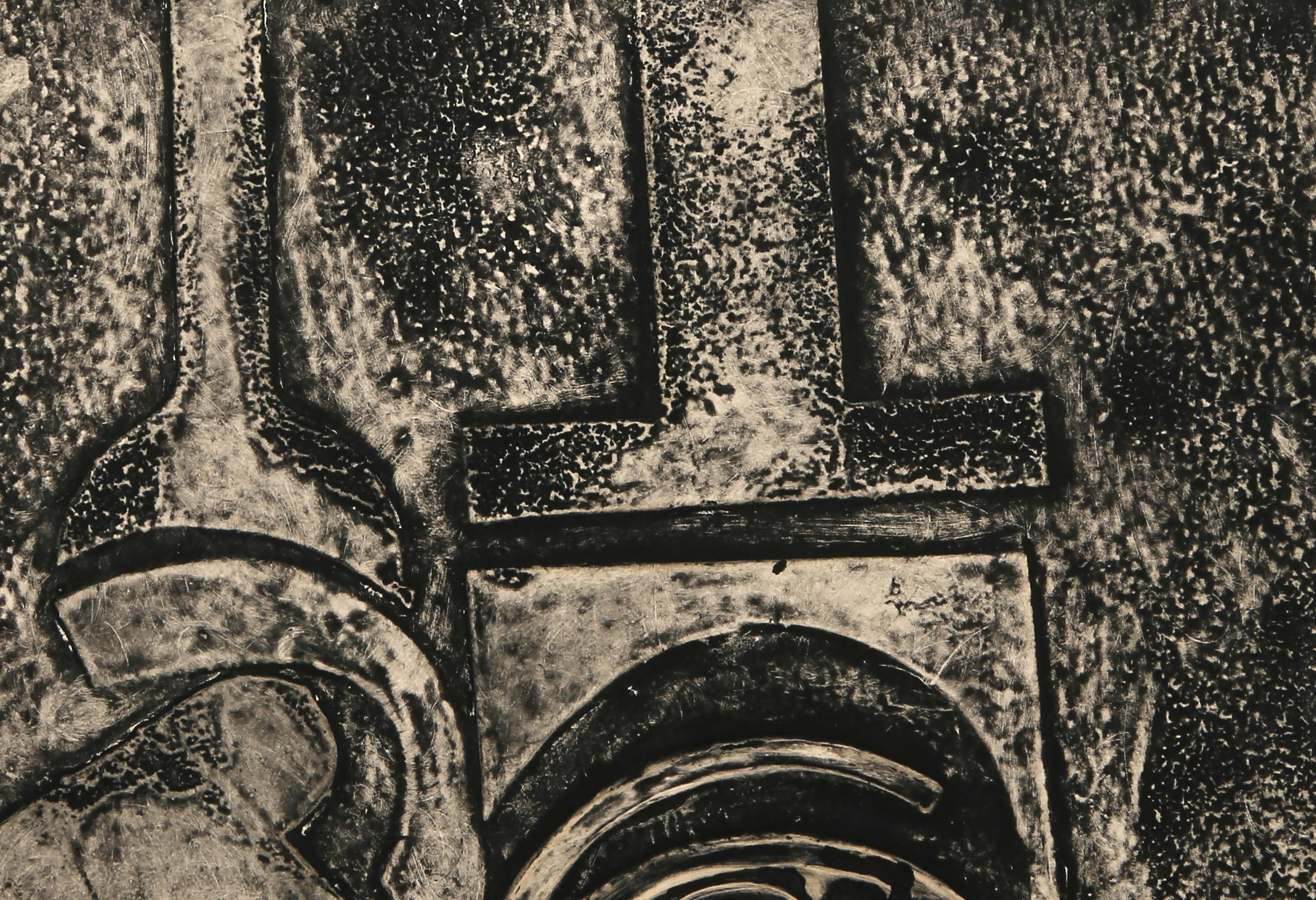 Photogram, Surrealist Etching with Embossing by Murray Tinkelman For Sale 2
