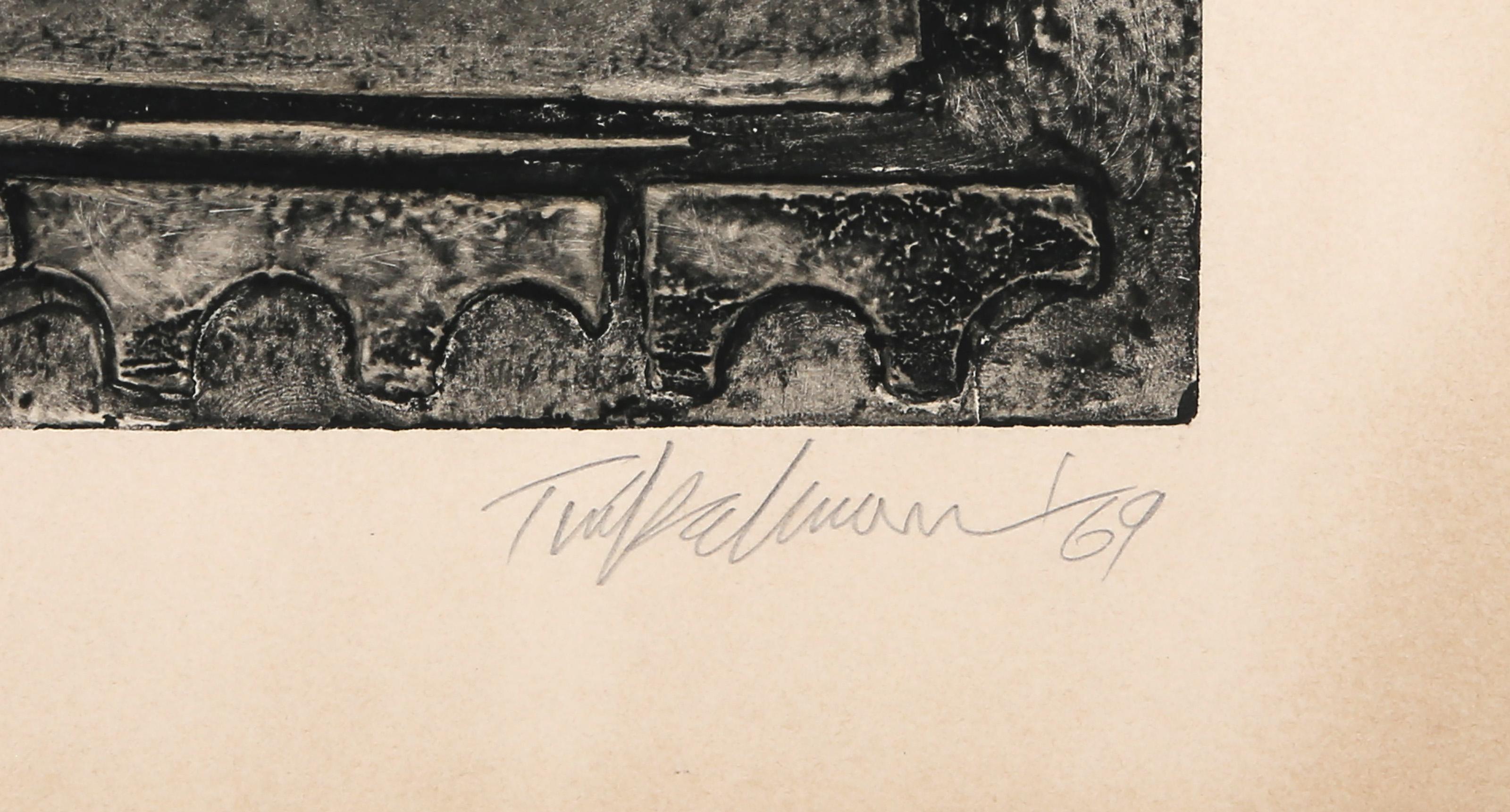 Photogram, Surrealist Etching with Embossing by Murray Tinkelman For Sale 4