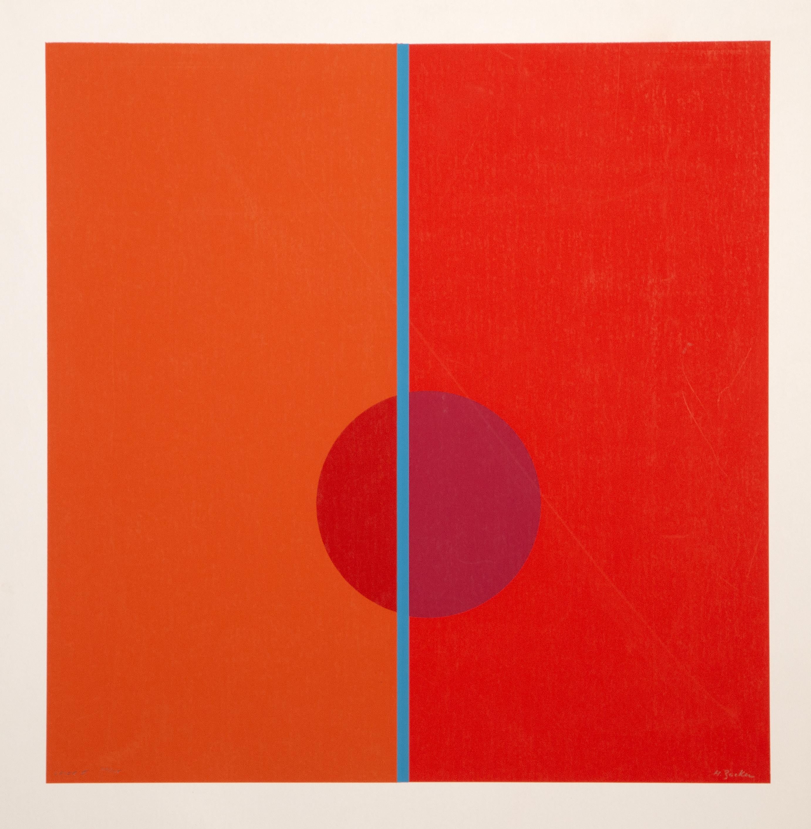 Artist: Murray Zucker, American (1920 -  )
Title: Laser II
Year: circa 1970
Medium: Screenprint, signed, titled and numbered in pencil
Edition: 30/175
Image: 24 x 23.5 inches
Paper Size: 31 x 30 in. (78.74 x 76.2 cm)