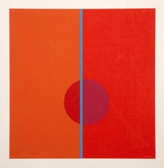 Laser II, sérigraphie abstraite géométrique de Murray Zucker