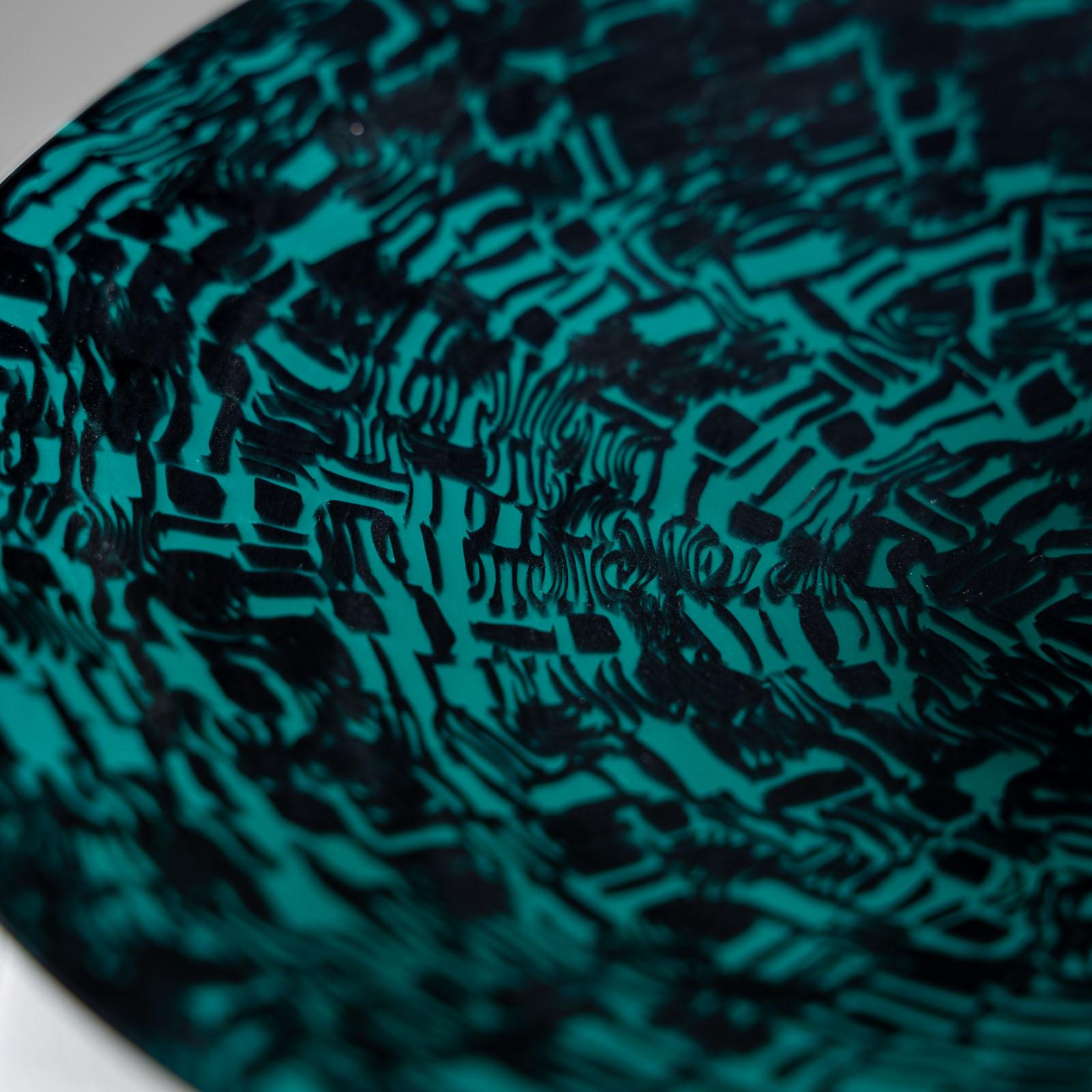 Murrine Glasteller von Santillana für Venini, Italien 1997 (Italienisch) im Angebot