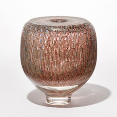 Murrine Quadrants in Pale Blue & Salmon I, oggetto a fantasia di Pater Bowles