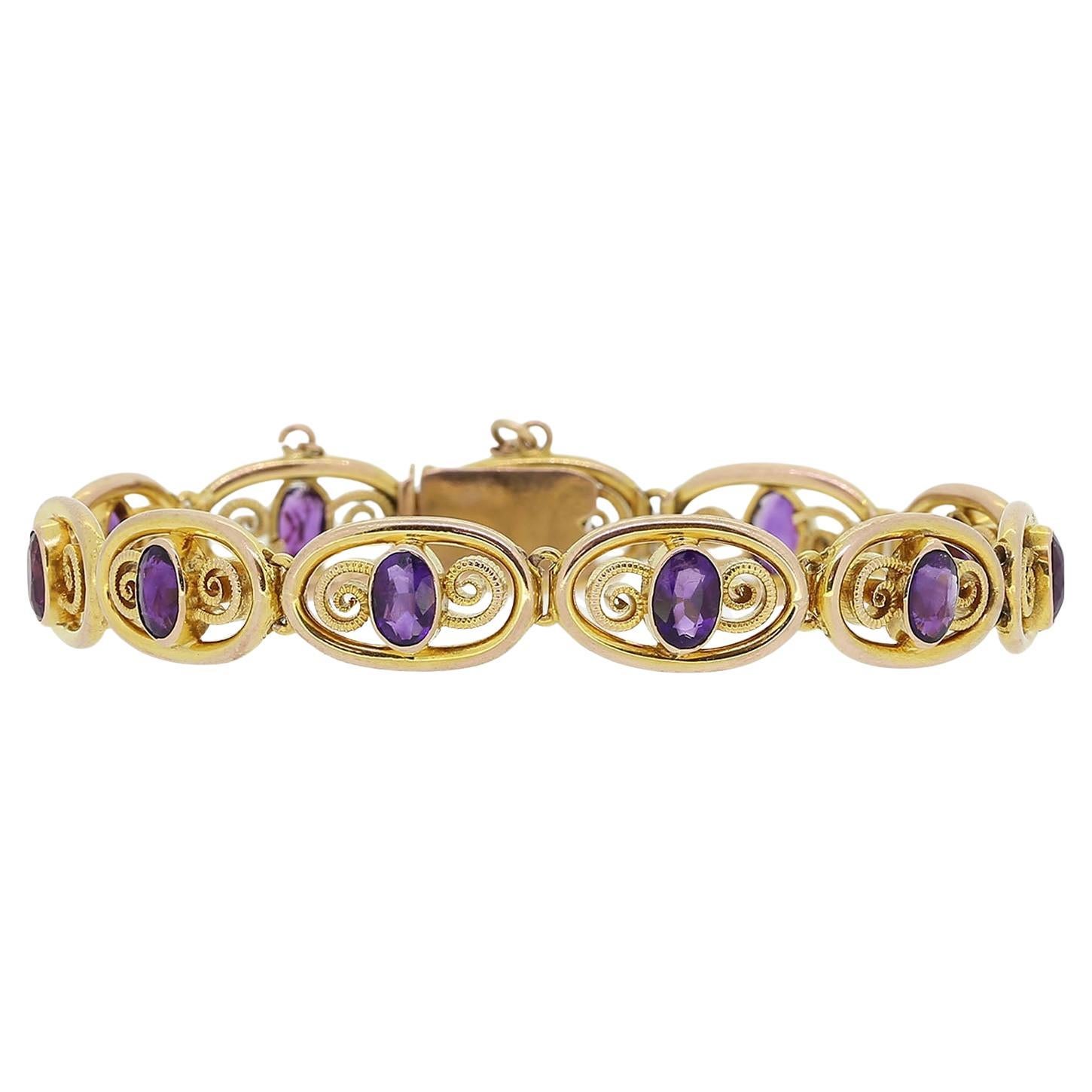 Murrle Bennett Vintage Amethyst Bracelet