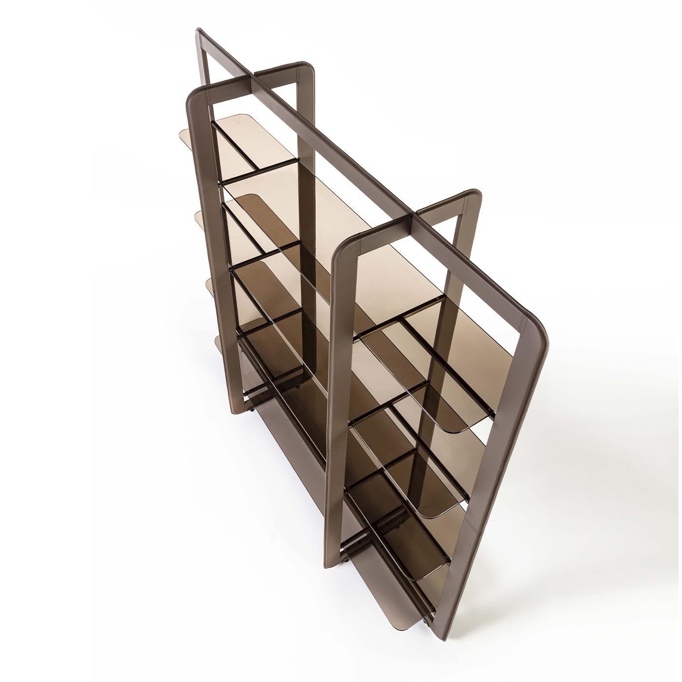 Modern Musa Brown Bookcase For Sale