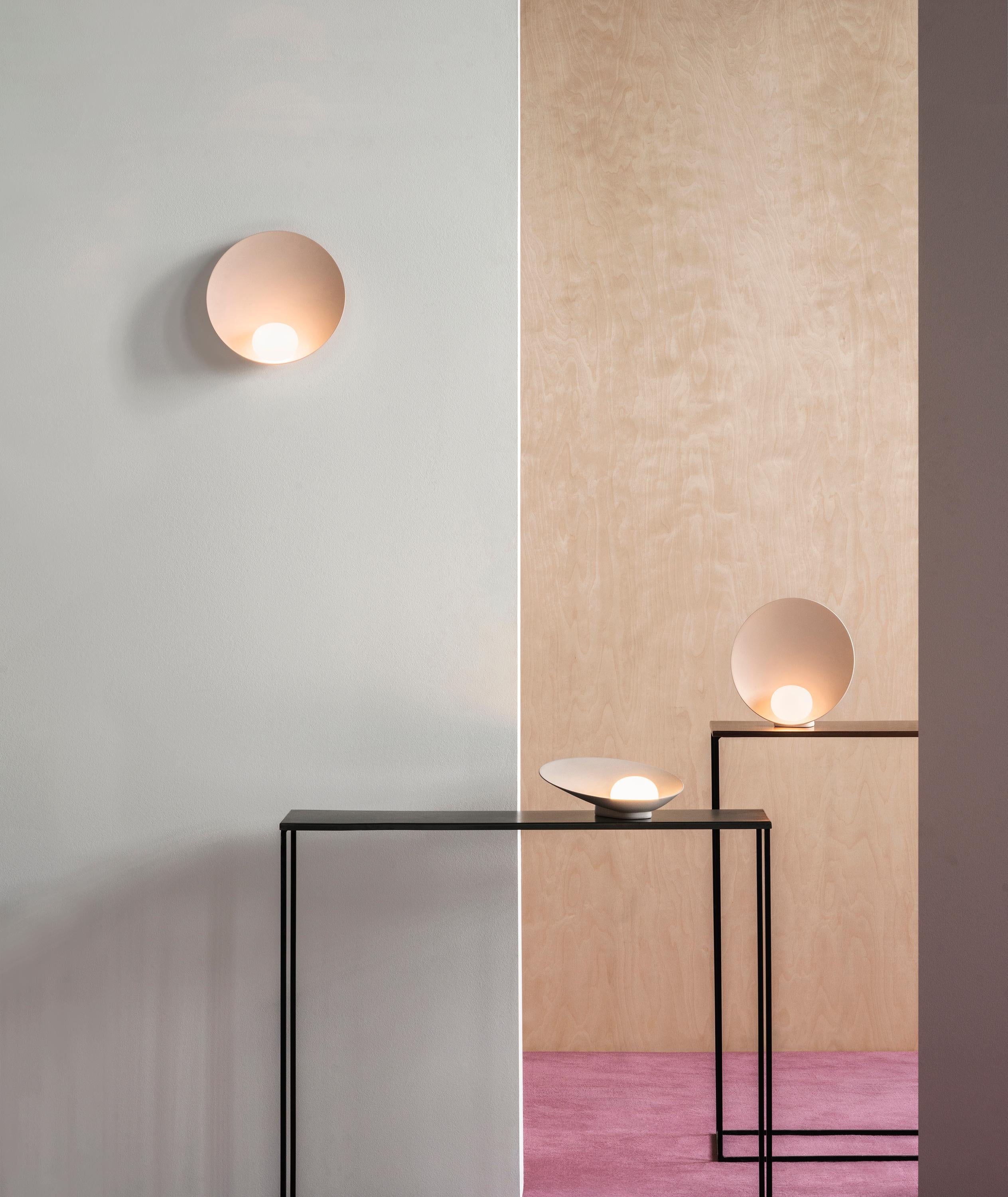 Contemporary Musa LED Wall Lamp in Matte Salmon by Note Design Studio For Sale