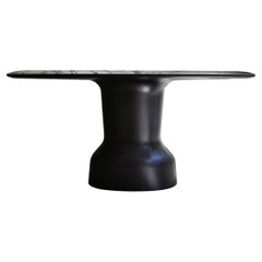 Musa Table, a Sculptural Piece with Top in Onyx