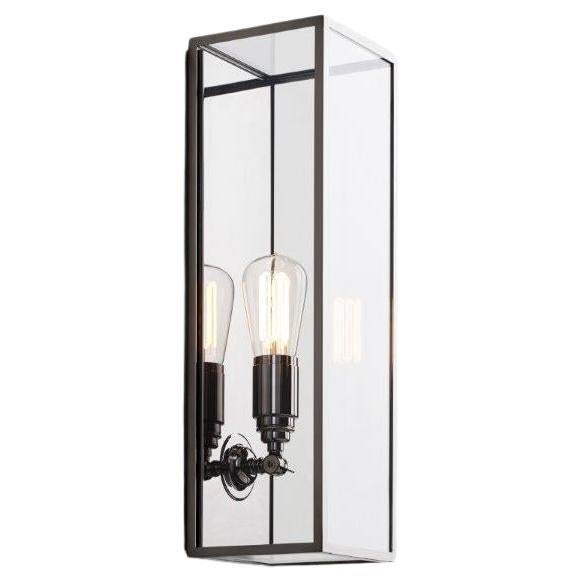 MUSAR 10 brushed chrome plated brass clear glass