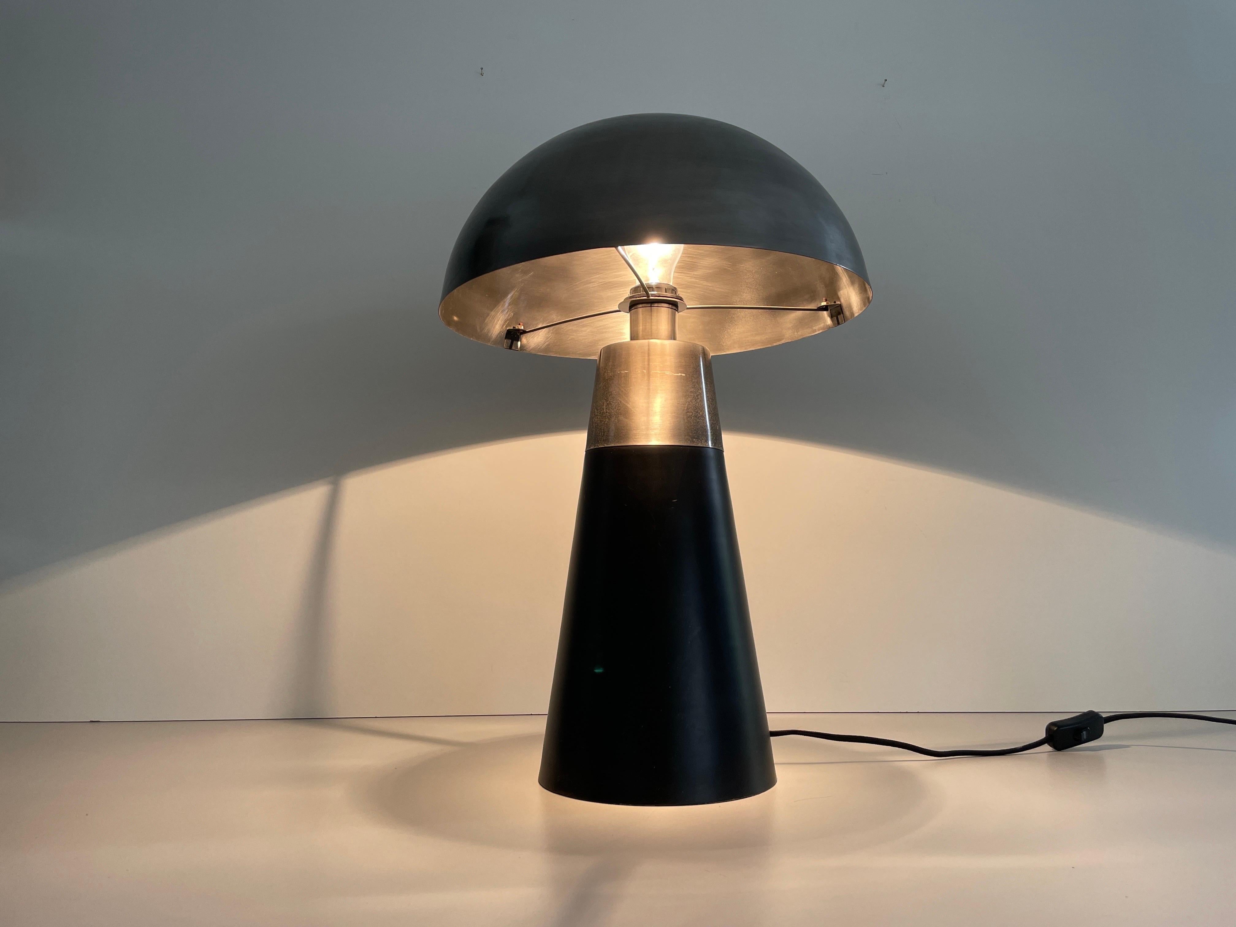 Muschroom and Conic Design Large Table Lamp by LAMBERT, 1980s, Germany For Sale 4