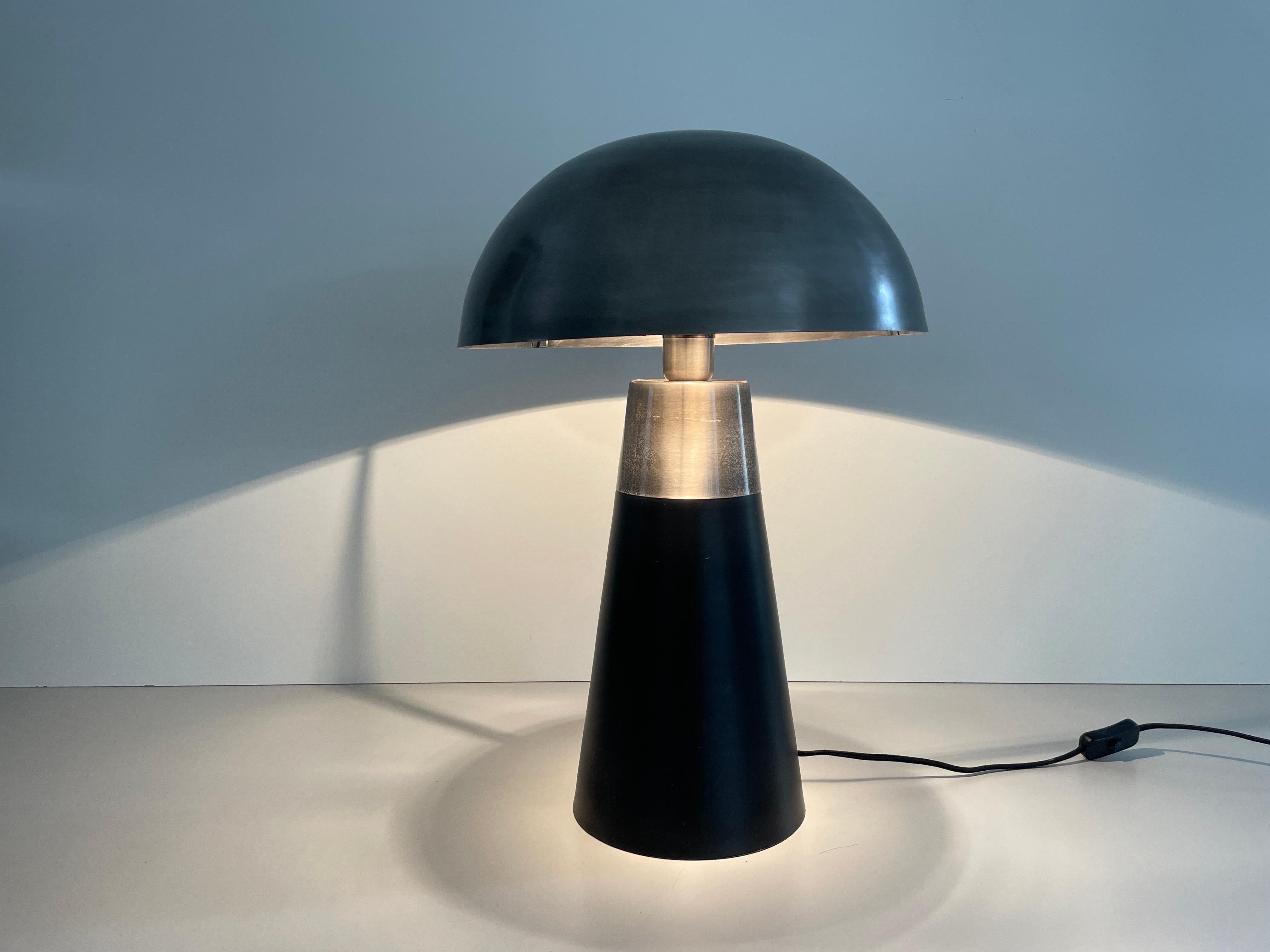 Muschroom and Conic Design Large Table Lamp by LAMBERT, 1980s, Germany For Sale 5