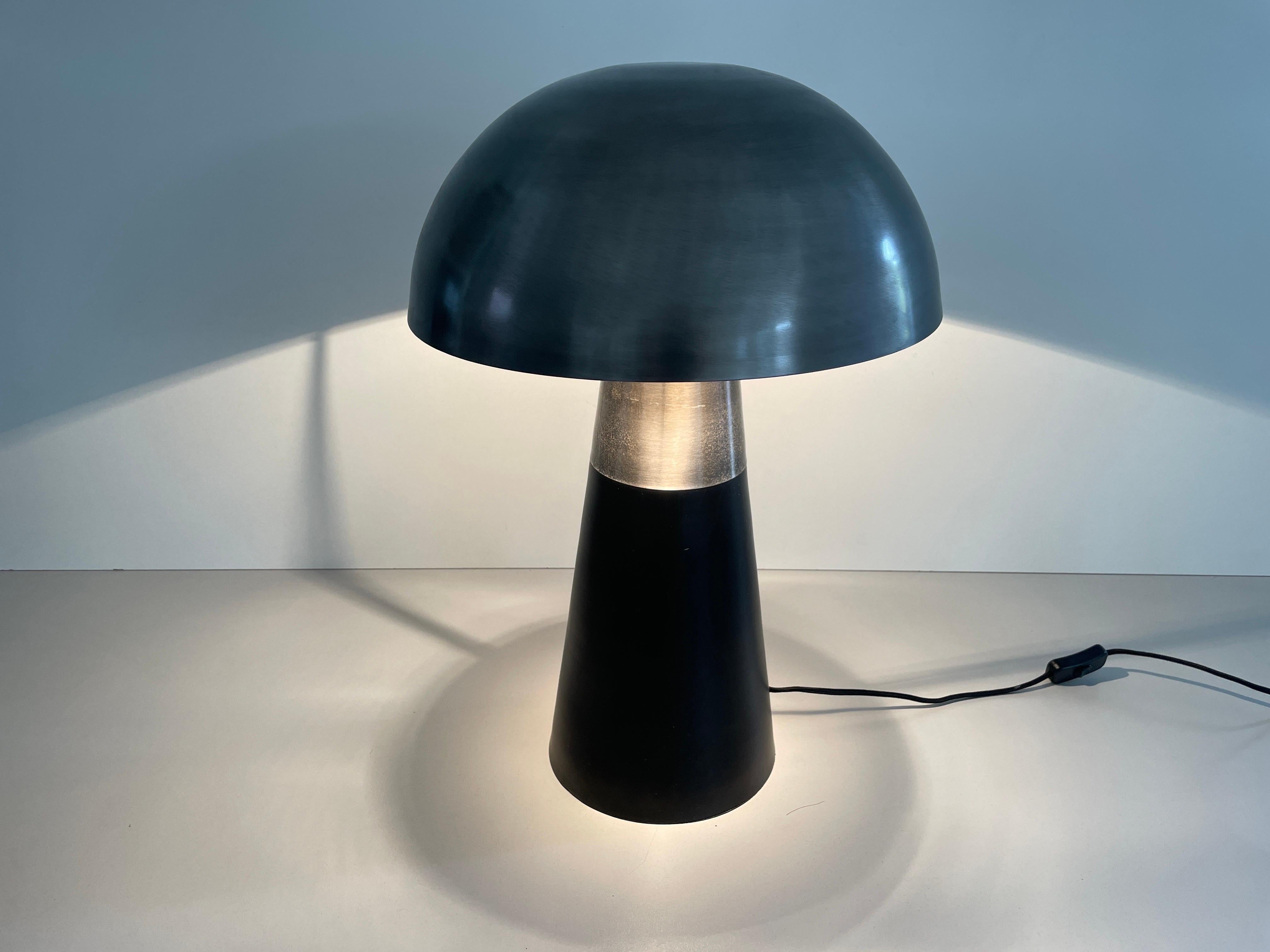 Muschroom and Conic Design Large Table Lamp by LAMBERT, 1980s, Germany For Sale 6
