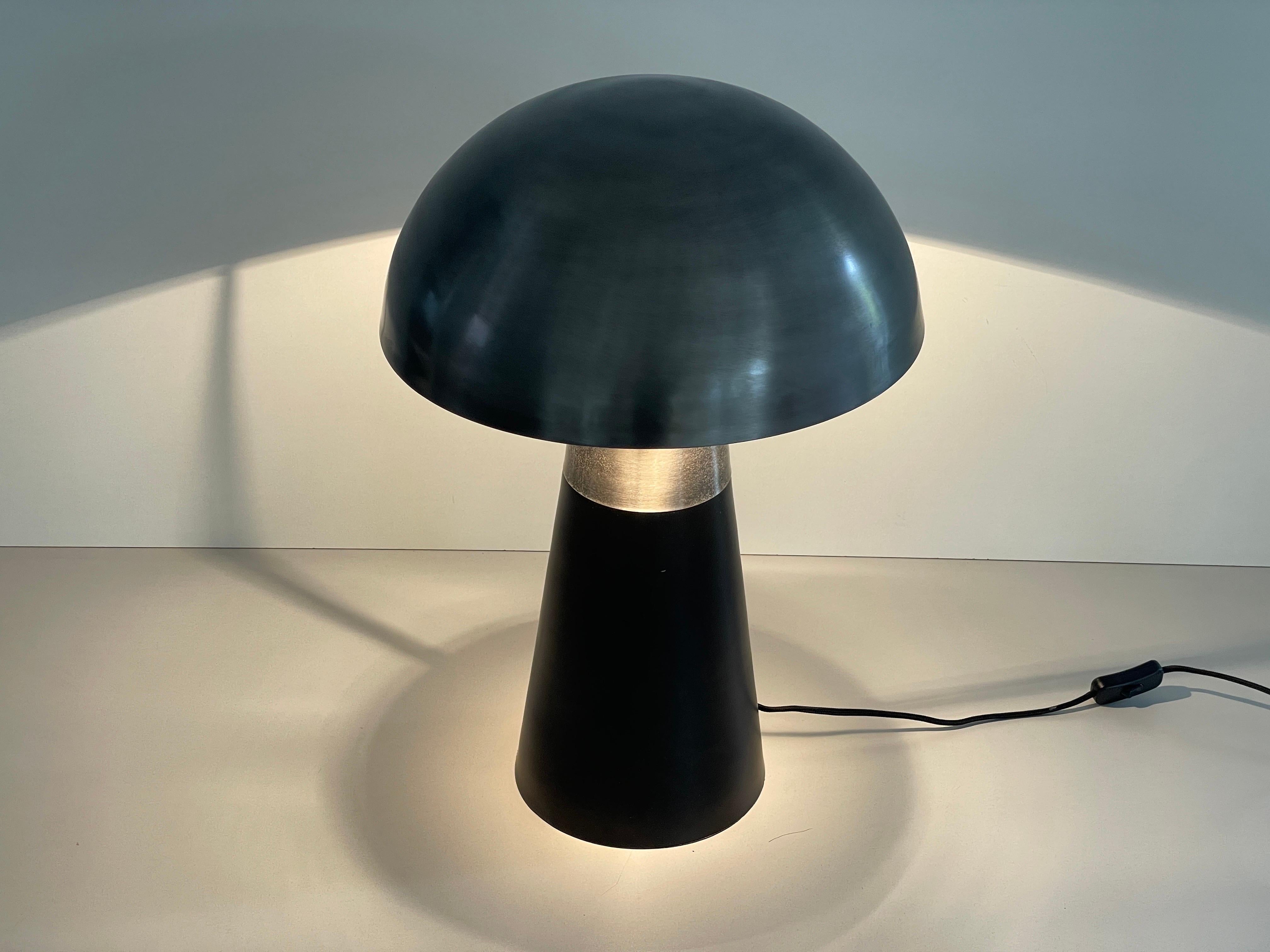Muschroom and Conic Design Large Table Lamp by LAMBERT, 1980s, Germany For Sale 7