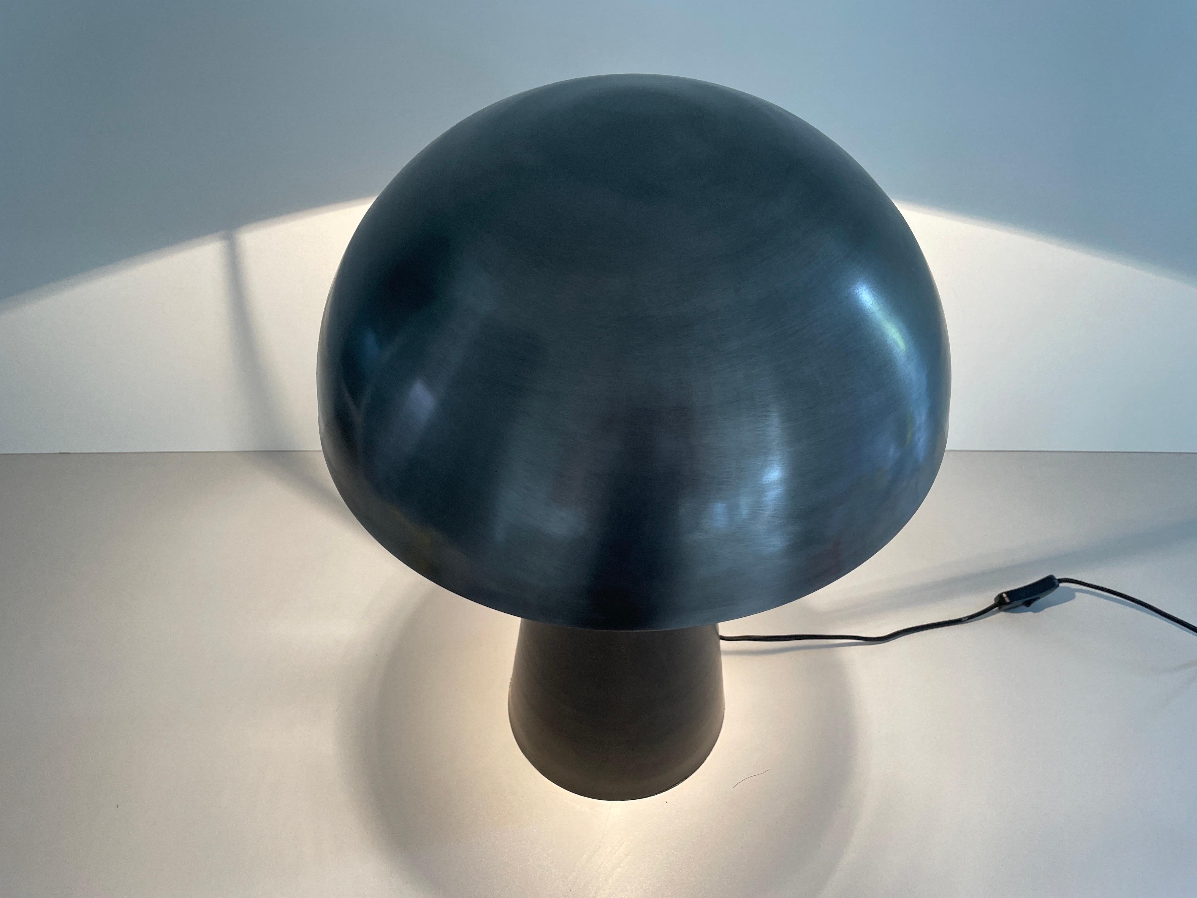 Muschroom and Conic Design Large Table Lamp by LAMBERT, 1980s, Germany For Sale 8