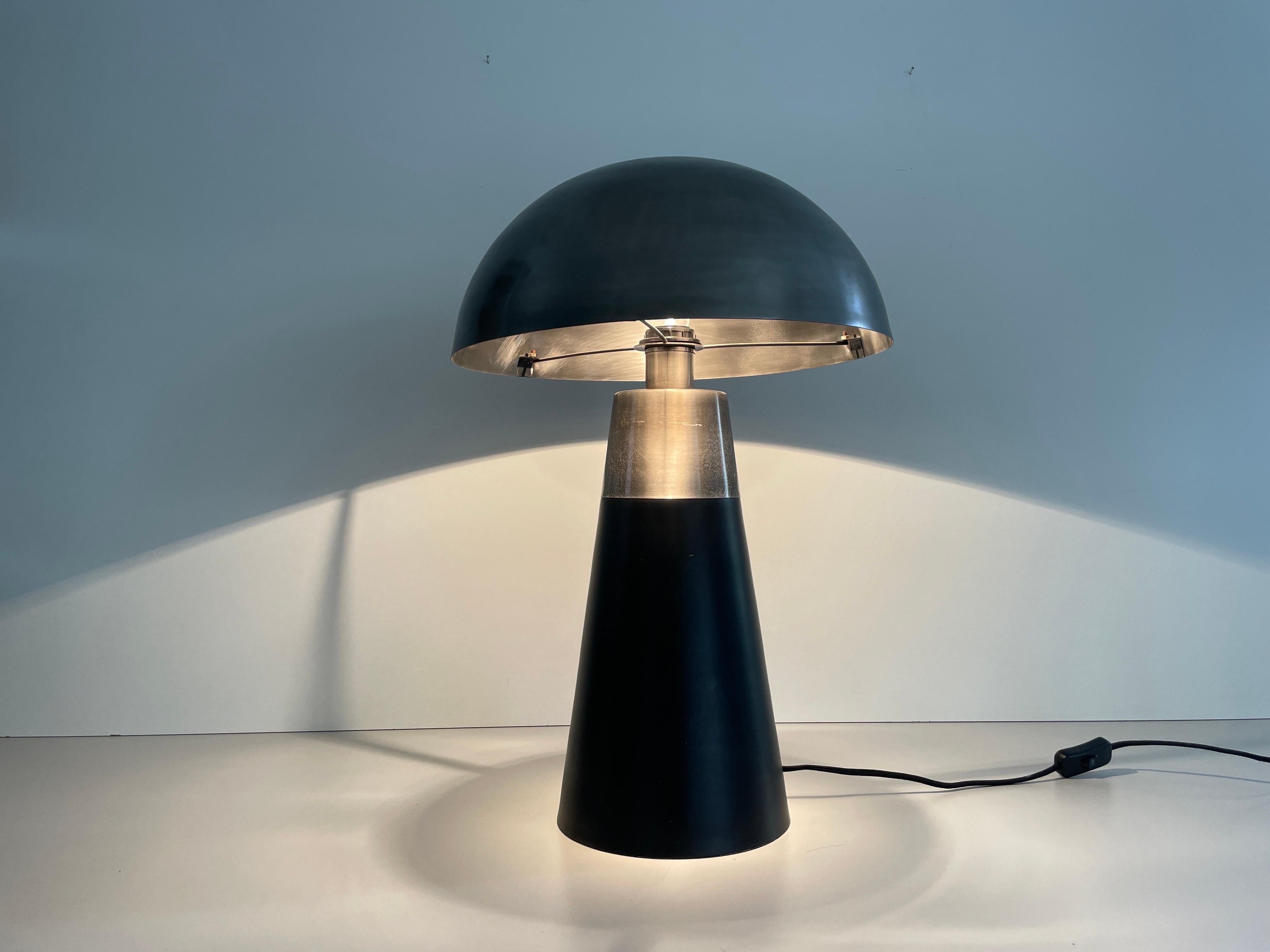 Muschroom and Conic Design Large Table Lamp by LAMBERT, 1980s, Germany For Sale 2