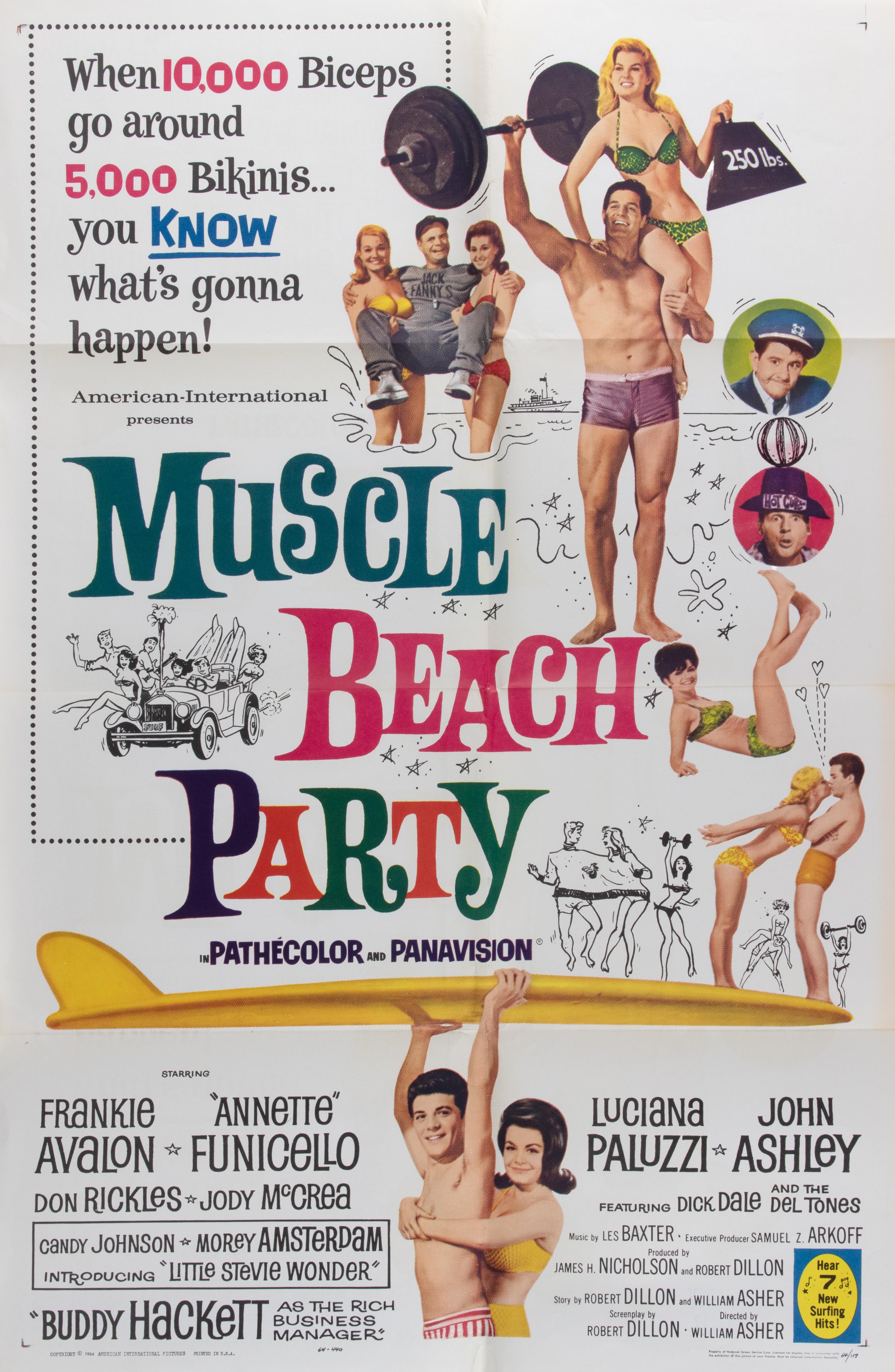 Muscle Beach Party (1964, USA) In condizioni buone in vendita a Roma, IT