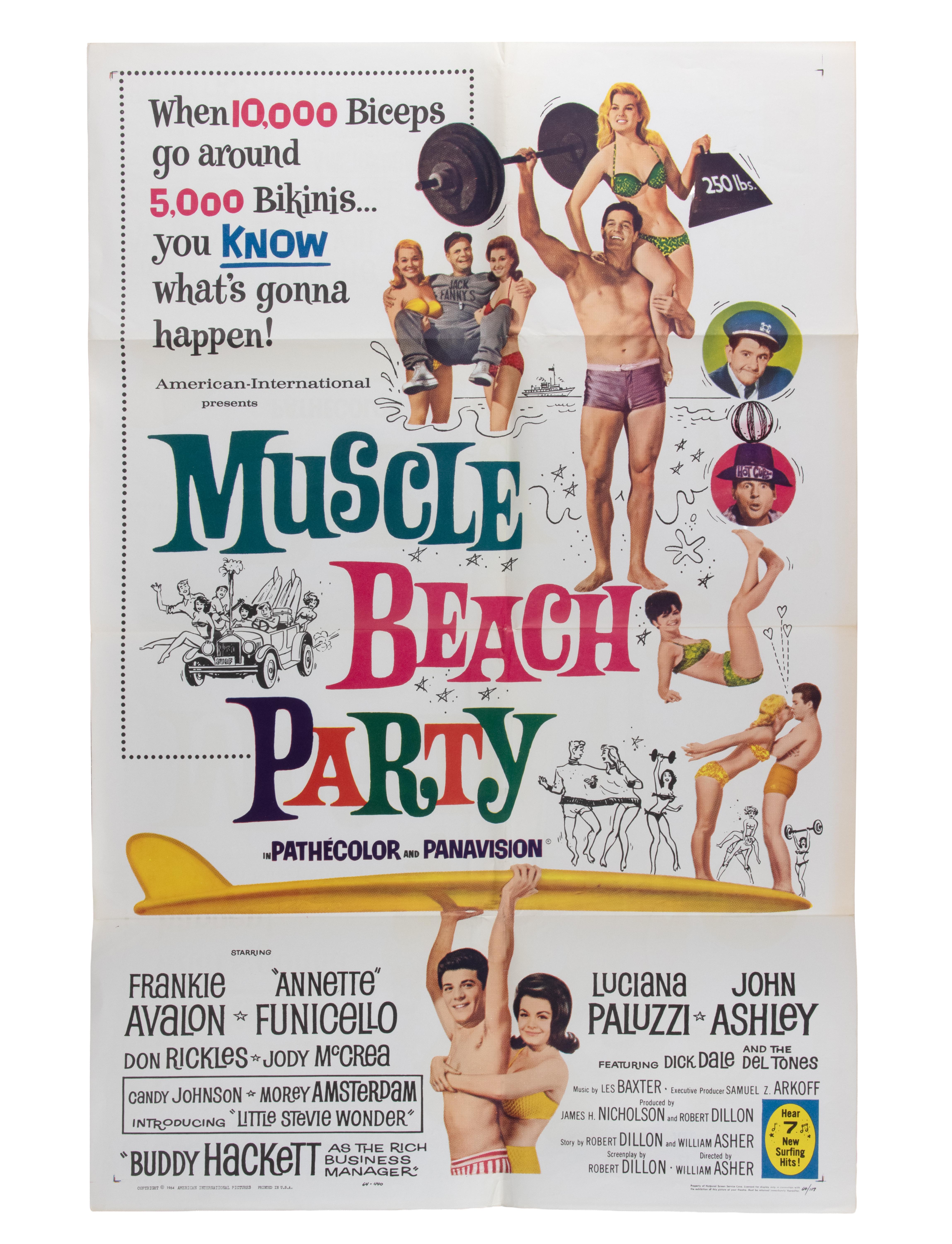 Carta Muscle Beach Party (1964, USA) in vendita