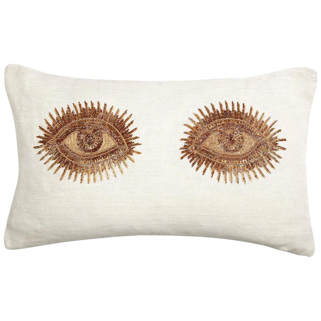 Muse Beaded 'Eyes' Pillow