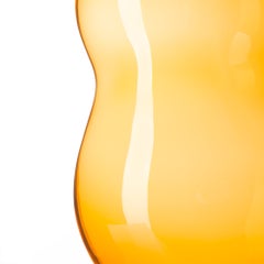 MUSE L  Saffron: Bohemian crystal glass vases with unique curves