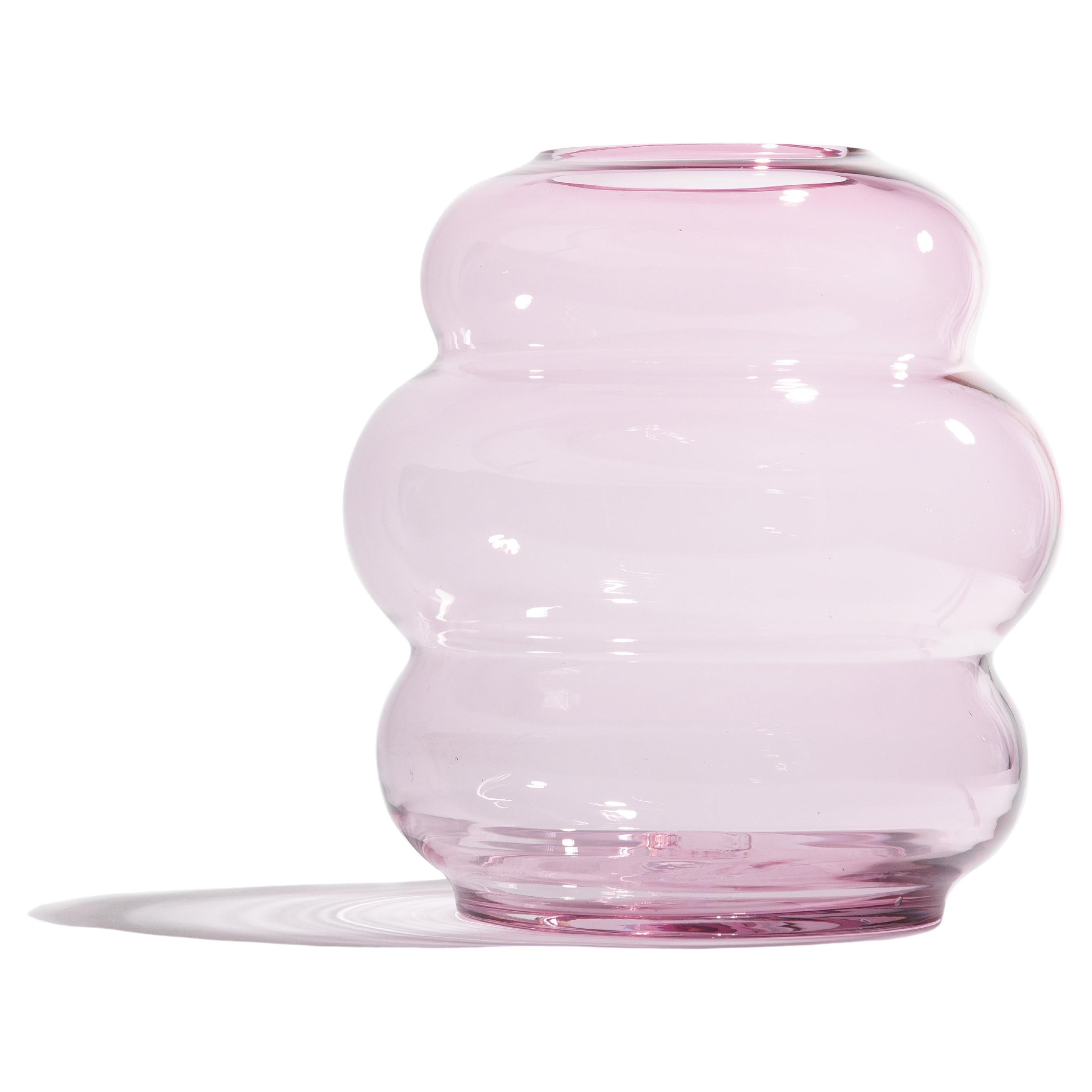 MUSE XL Rubine : vases en verre de Bohème aux courbes uniques