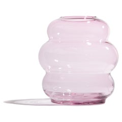 MUSE XL Rubine: Bohemian crystal glass vases with unique curves