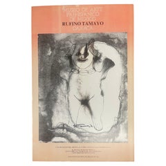 "Museo de Arte Prehispanico de Mexico" Oaxaca Poster Signed by Rufino Tomayo
