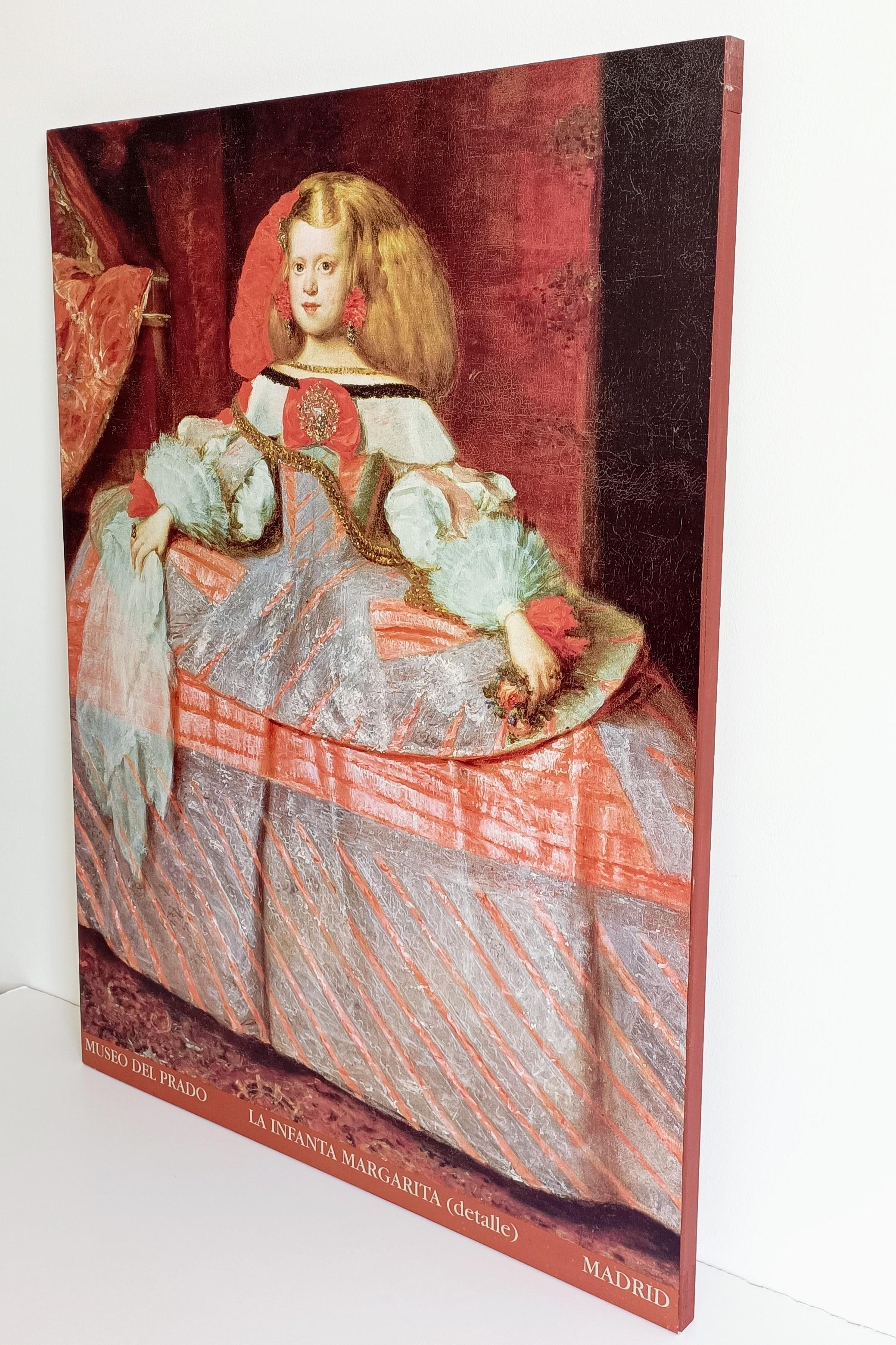 Museo del Prado Infanta Margarita von Velazquez  Poster auf Leinwand im Angebot 2