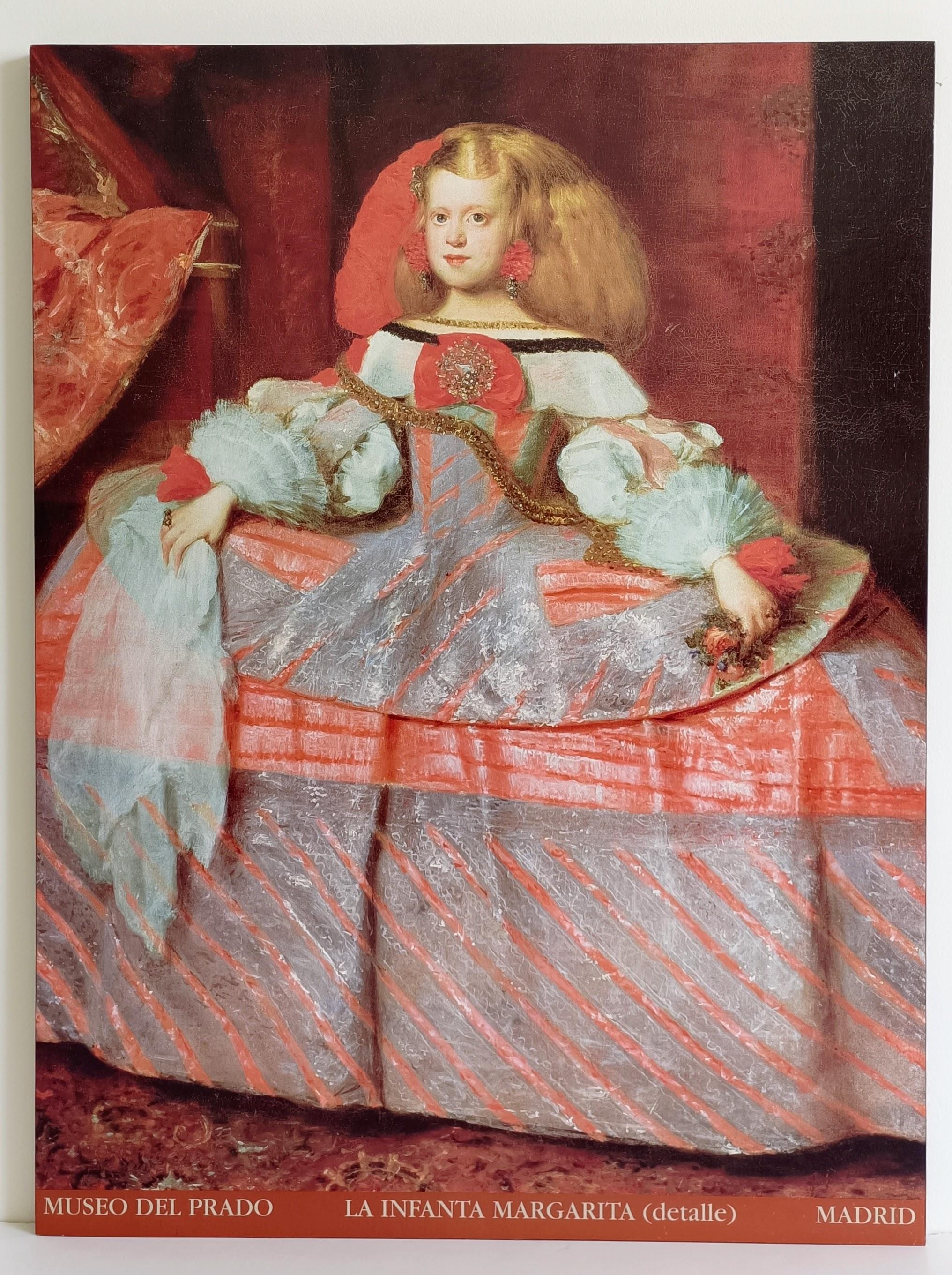Museo del Prado Infanta Margarita von Velazquez  Poster auf Leinwand im Angebot 3
