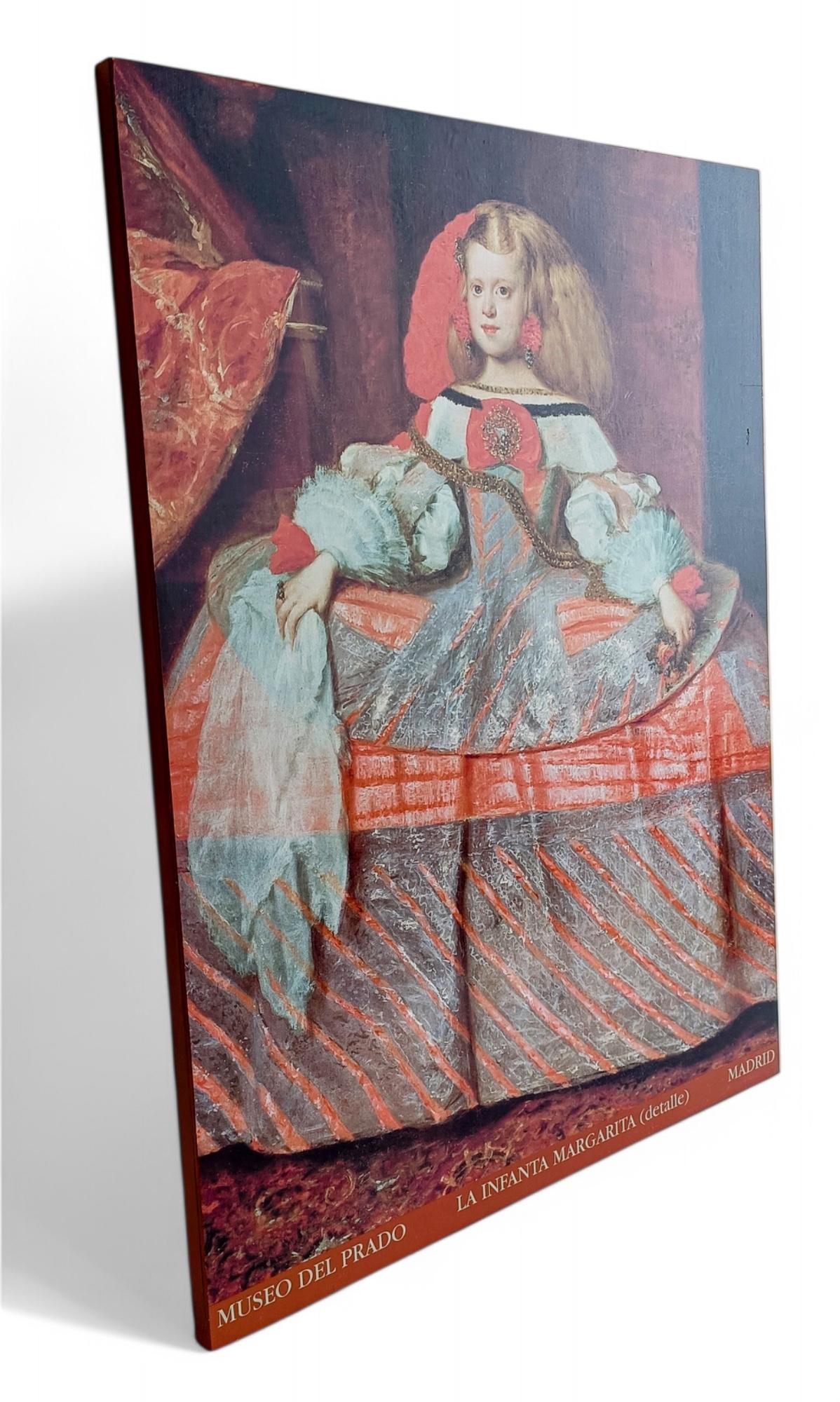 Museo del Prado Infanta Margarita von Velazquez  Poster auf Leinwand im Angebot 4