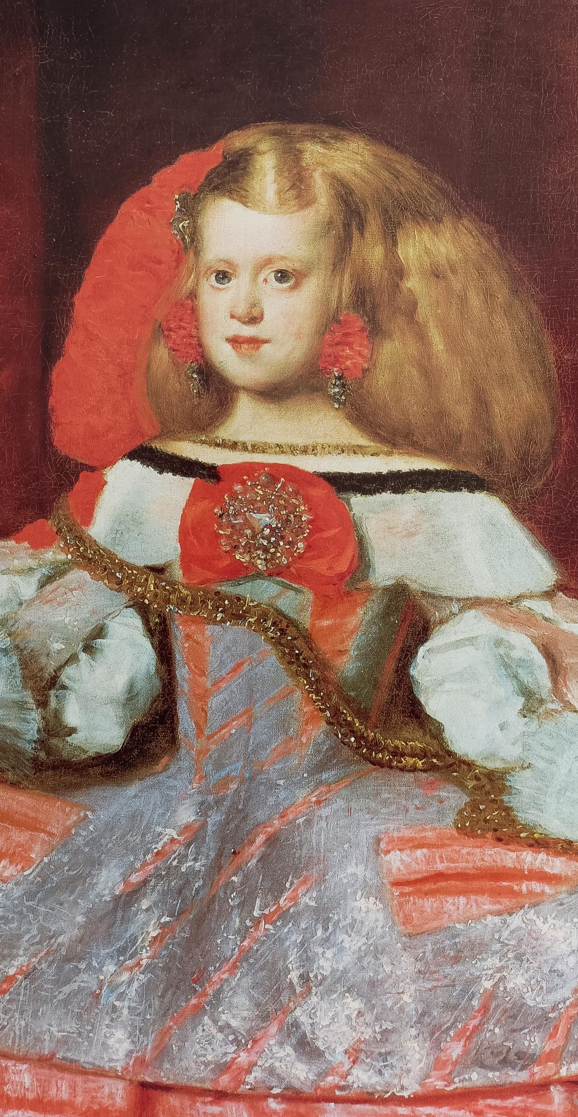 Museo del Prado Infanta Margarita von Velazquez  Poster auf Leinwand (Barock) im Angebot
