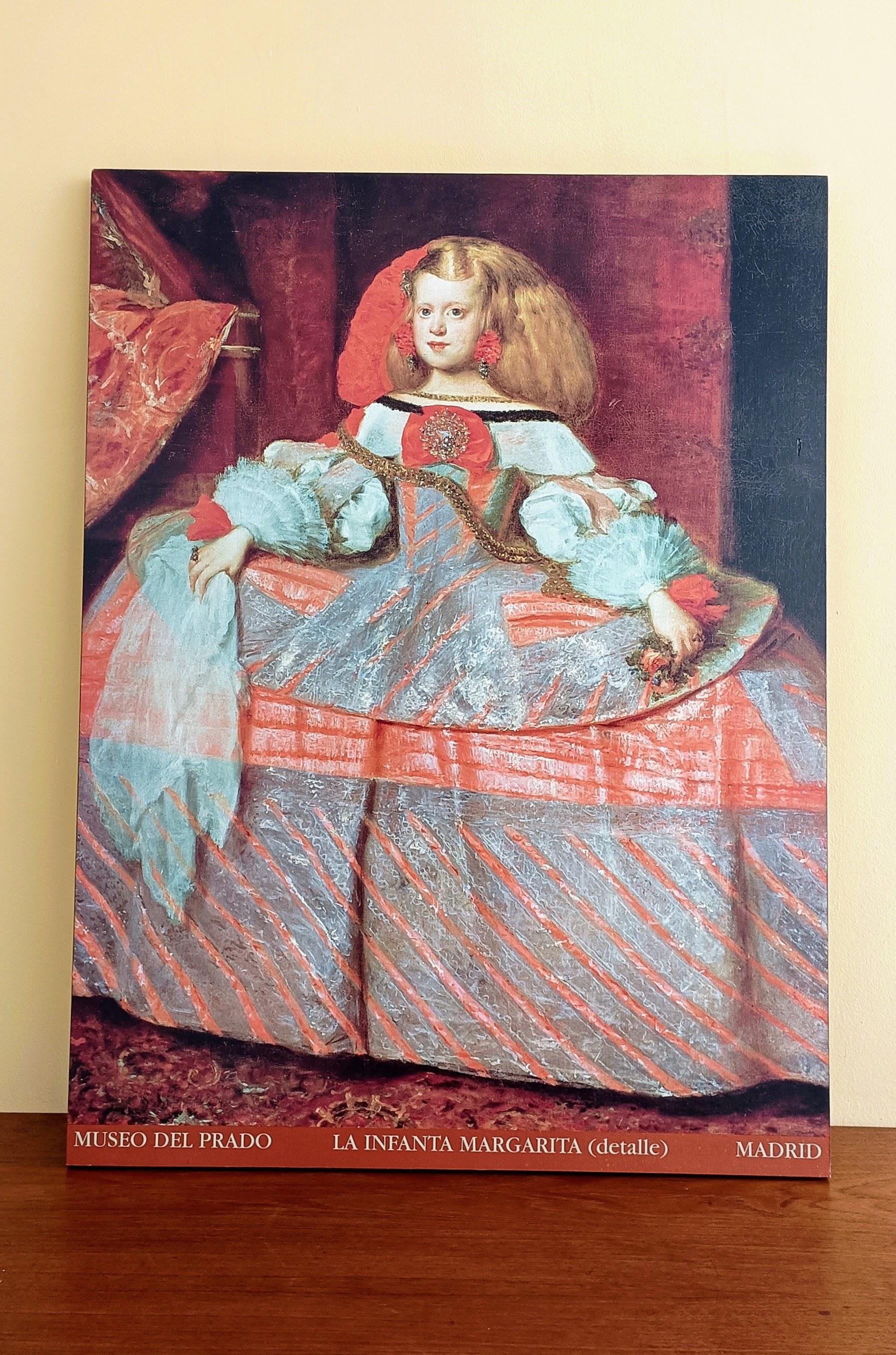 Museo del Prado Infanta Margarita von Velazquez  Poster auf Leinwand (Handgefertigt) im Angebot