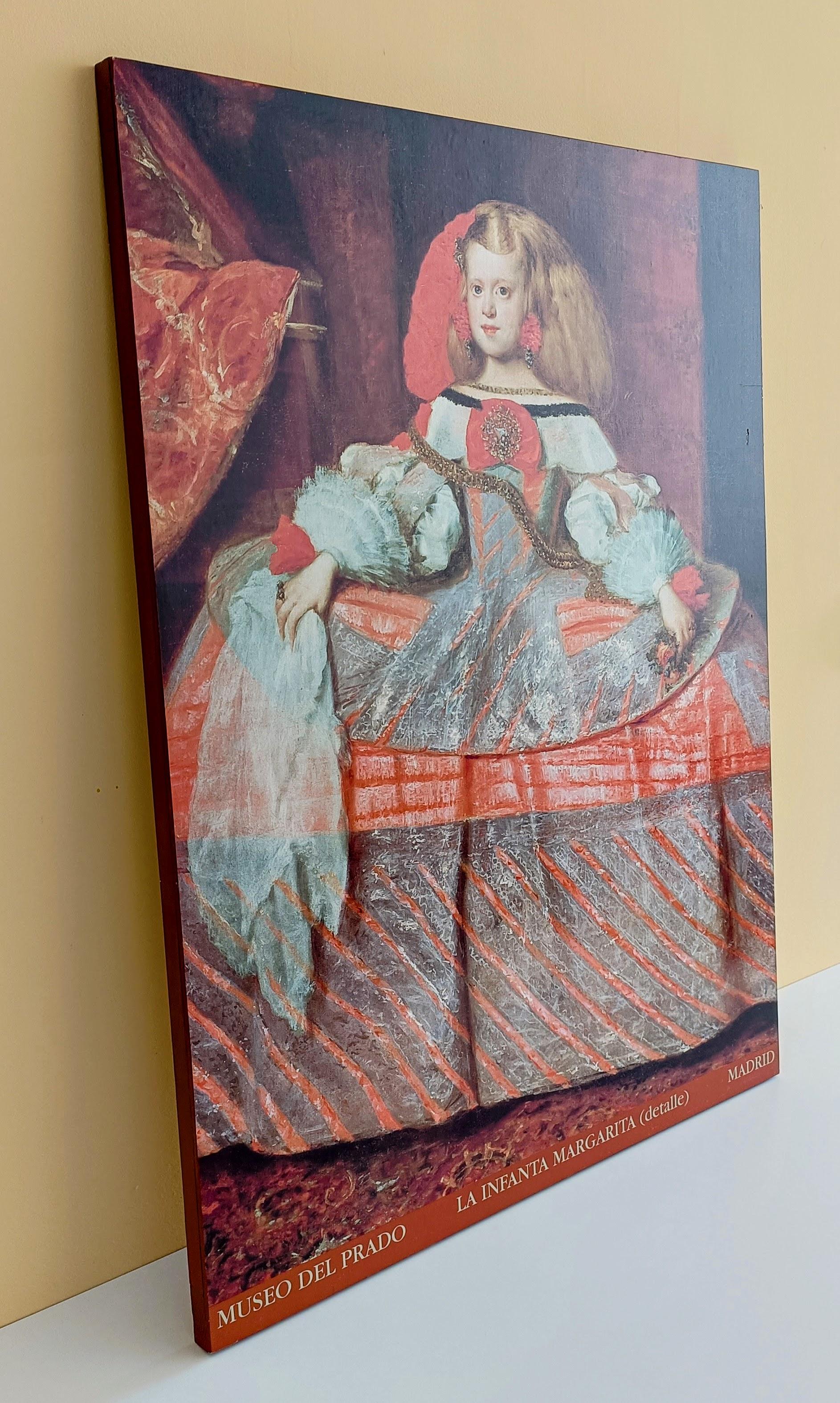 Museo del Prado Infanta Margarita von Velazquez  Poster auf Leinwand im Angebot 1