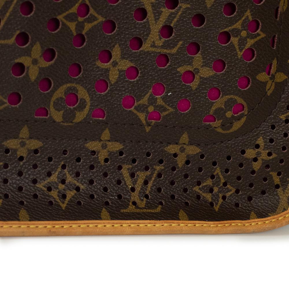Musette Perforated in brown canvas 10