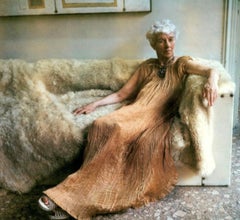 Museum 1920s Mariano Fortuny Delphos Amber Gold Pleated Silk Murano Gown