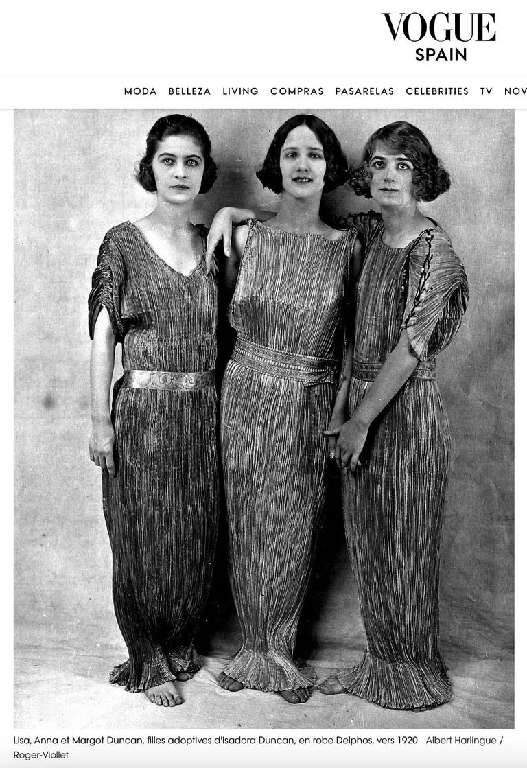Robe Art Déco En Soie Glacée Espagne Vers 1920 - Couturier Inconnu, Occasion Fragile
