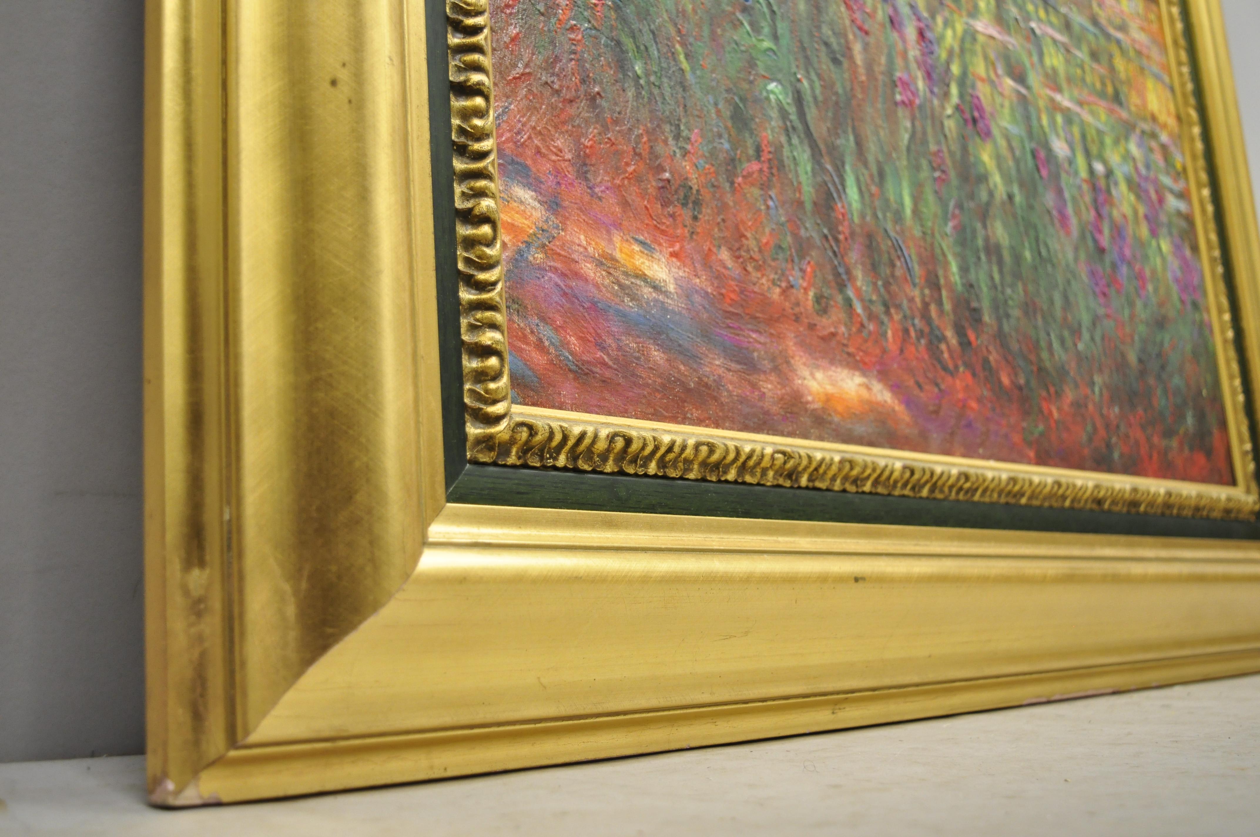 Museum Brushstrokes Claude Monet Japanese Bridge Waterlily Pond Painting 1