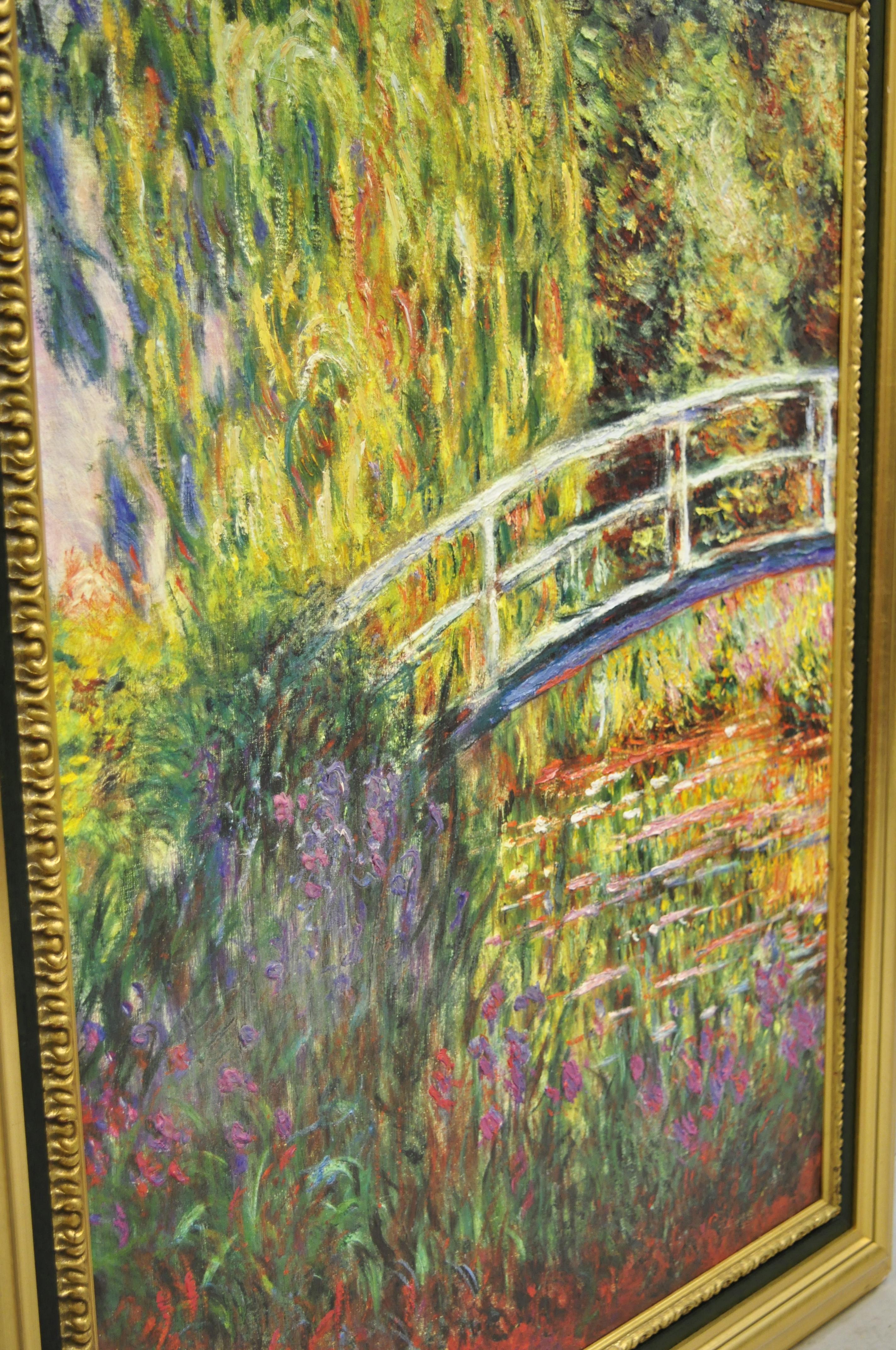 Museum Brushstrokes Claude Monet Japanese Bridge Waterlily Pond Painting 2