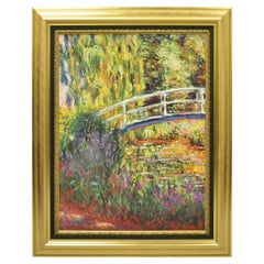 Museum Brushstrokes Claude Monet Japanese Bridge Waterlily Pond Painting