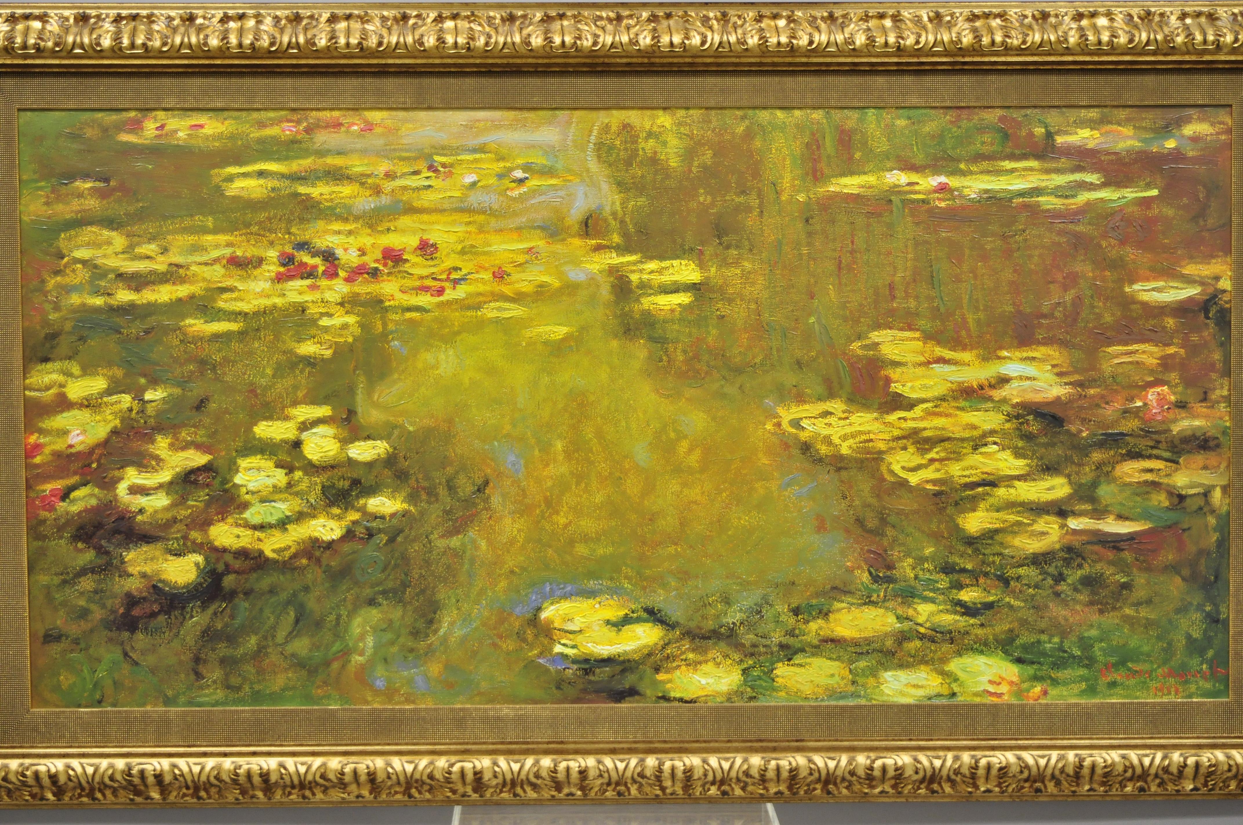 Museum Brushstrokes Collection Claude Monet Pond of Water Lilies Oil Painting 2