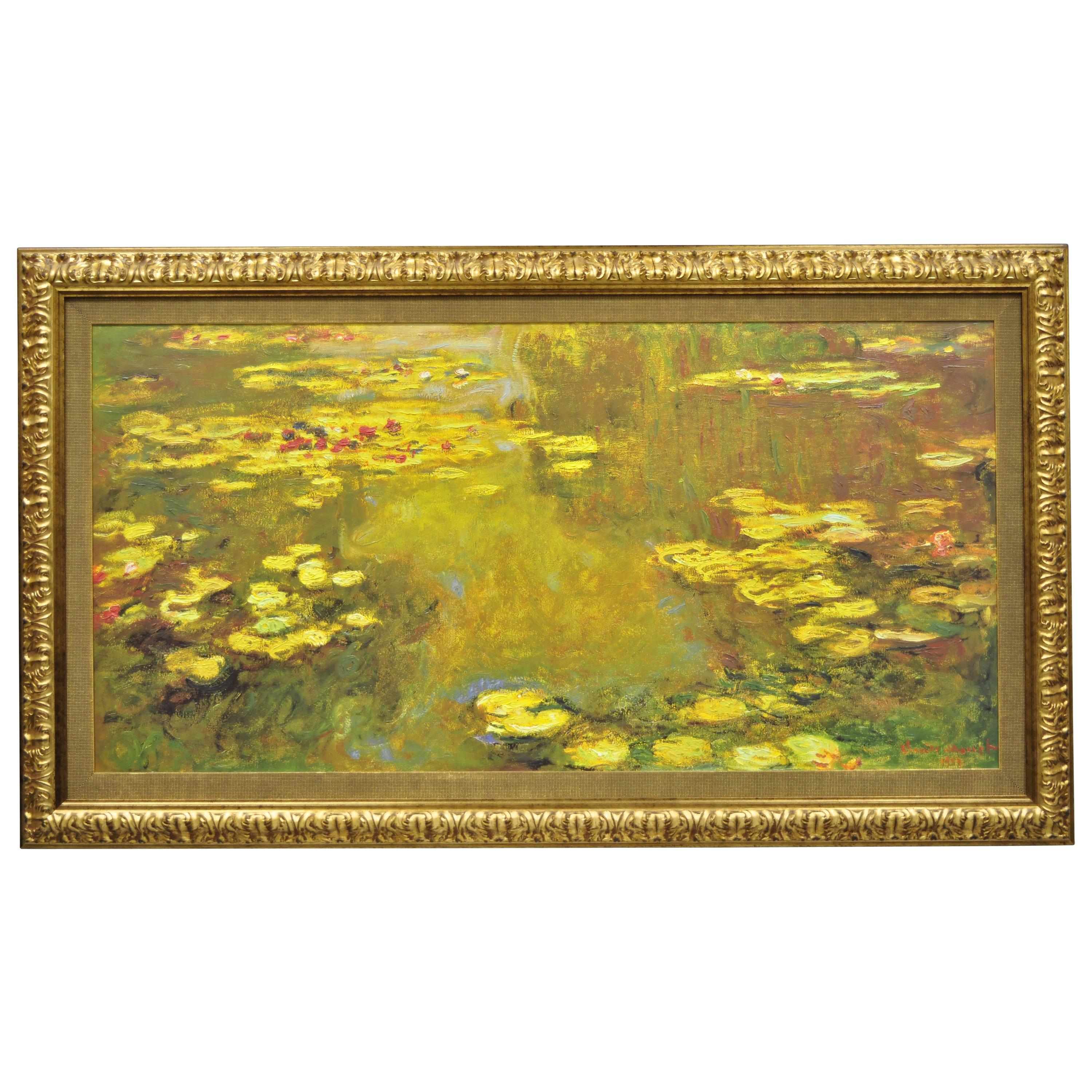 Museum Brushstrokes Collection Claude Monet Pond of Water Lilies Oil Painting
