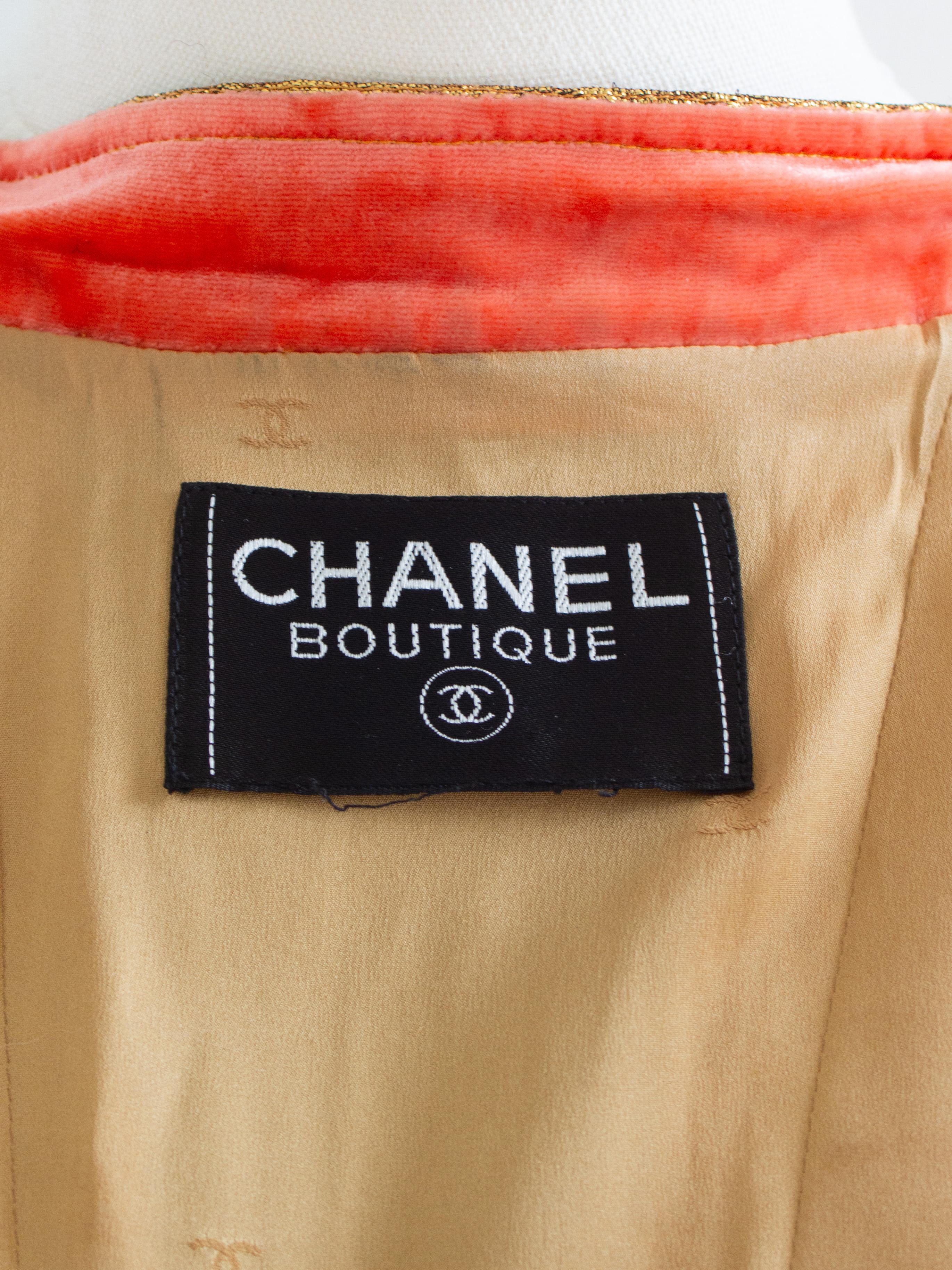 Museum Chanel Vintage F/W 1996 24K Gold Brocade Mughal 96A Jacket 10