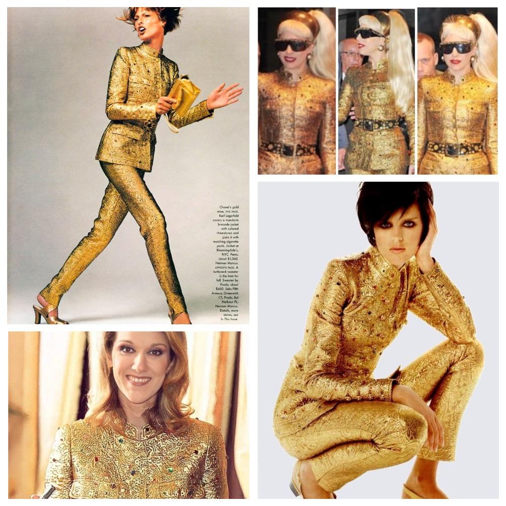 This rare and iconic gold brocade jacket from Chanel’s Fall/Winter 1996 collection is a striking example of Karl Lagerfeld’s interpretation of Coco Chanel’s fascination with Orientalism. Drawing inspiration from Mughal court dress and 1930s