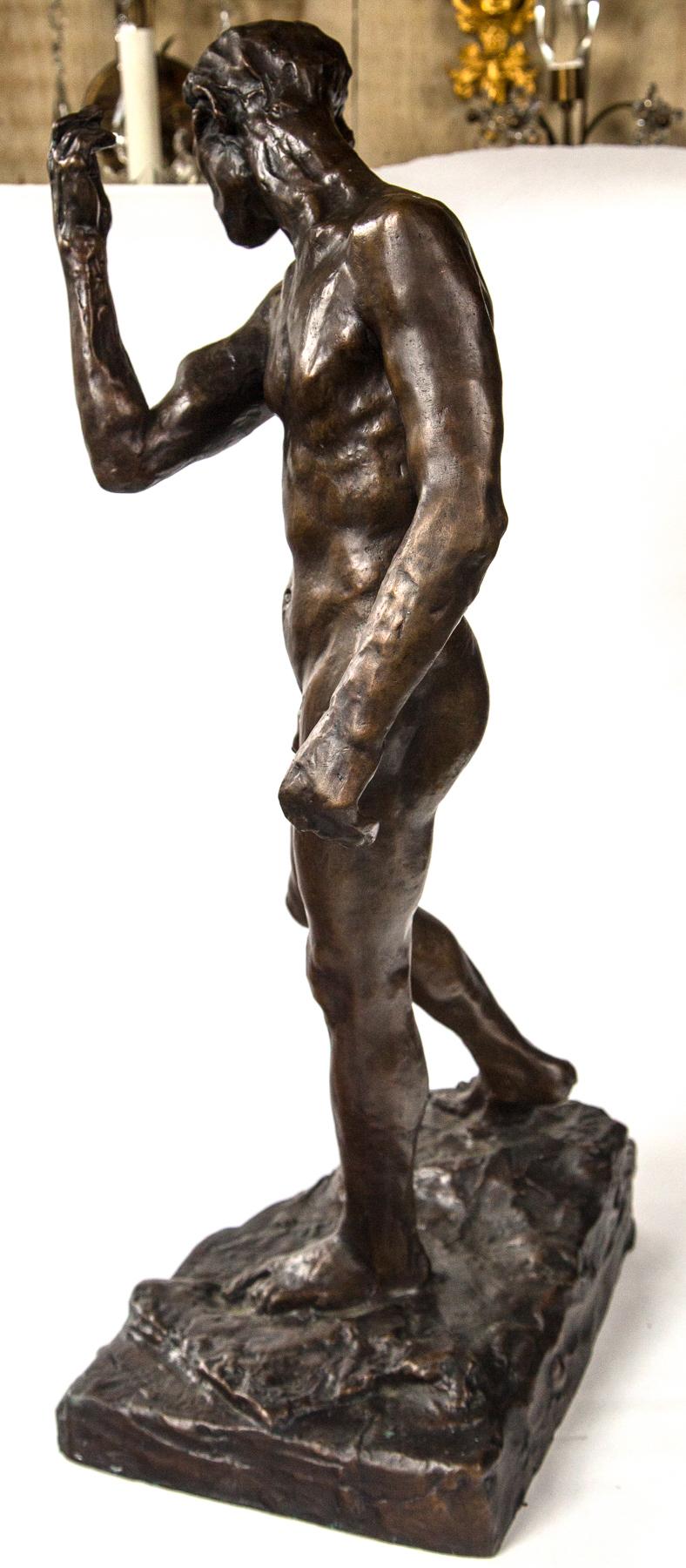 Museum Copy of a Rodin Sculpture of a Male 2