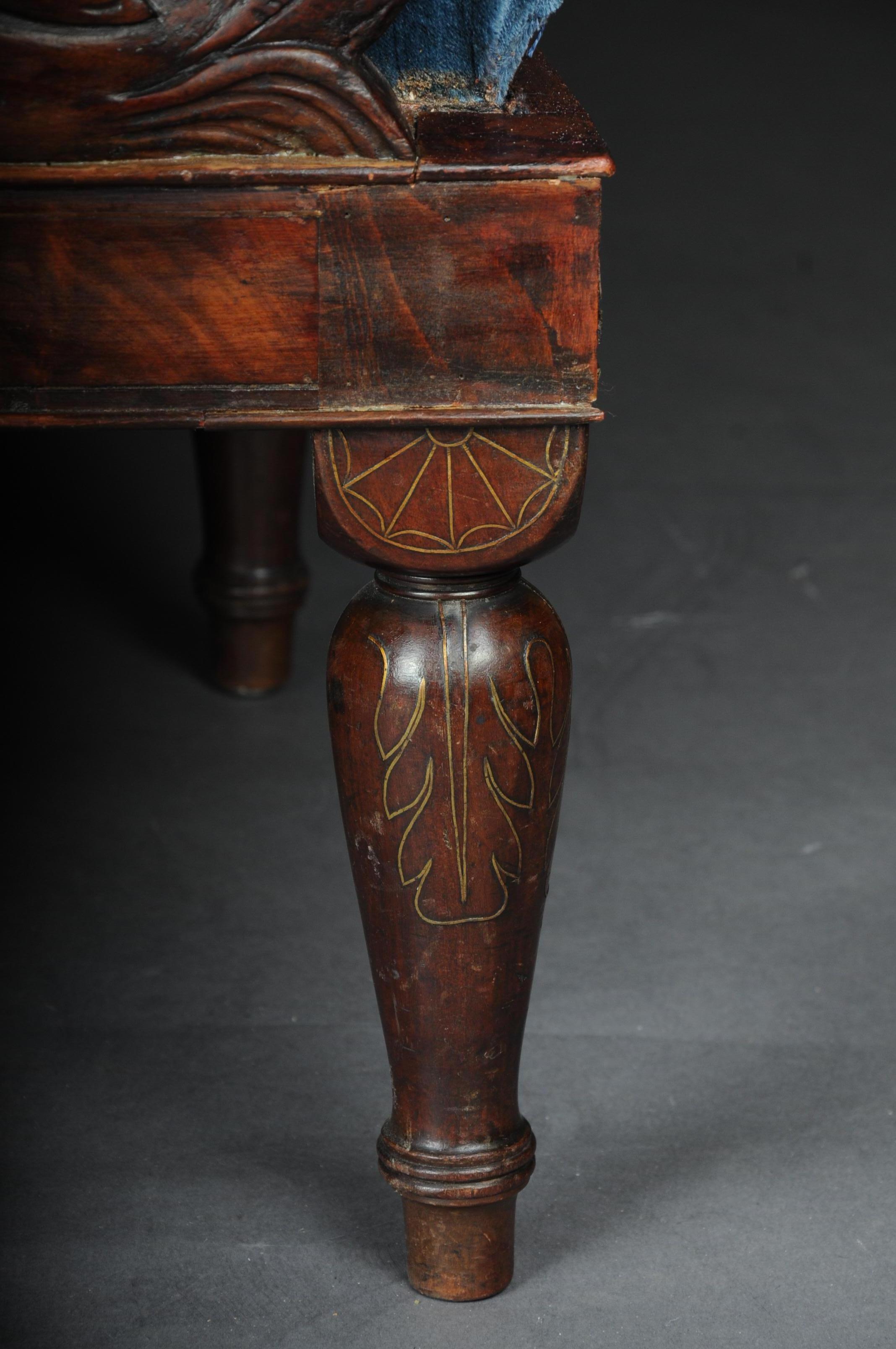 Museum Court Empire Armchair circa 1830, Mahogany 3